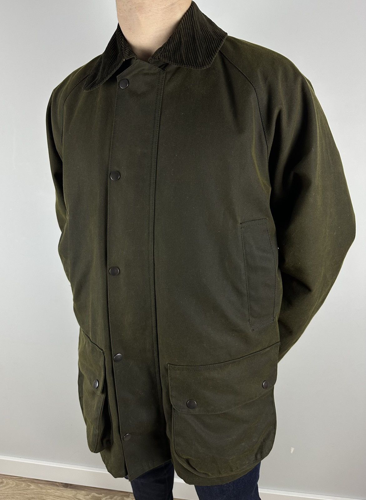 Harris Tweed × Seil Marschall Seil Marschall wax Parka Coat Green jacket Harris Tweed Size US L / EU 52-54 / 3 - 7 Thumbnail