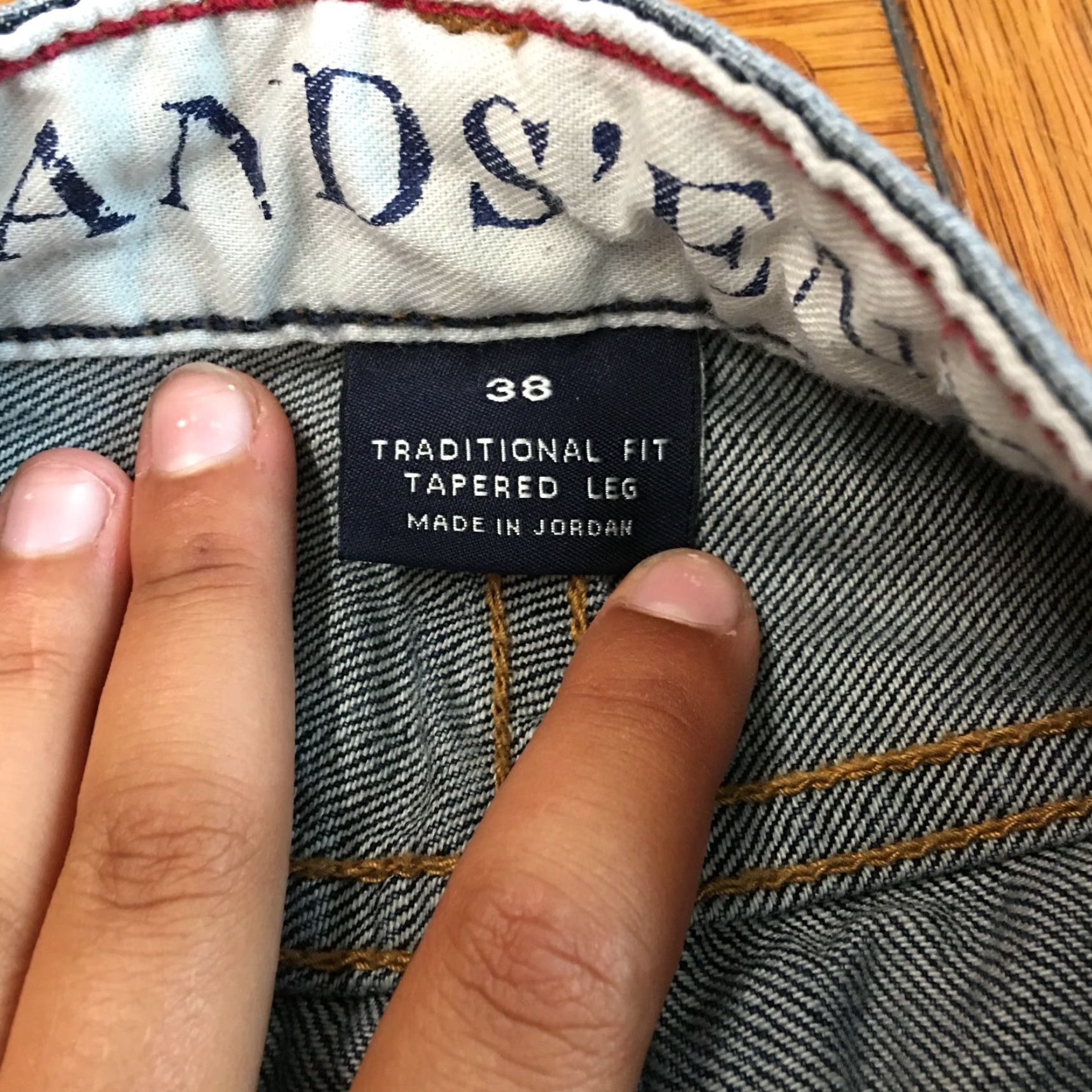 Lands' End Lands' End Jeans Mens 38x30 Blue Regular Tapered Denim 5-Pocket Size US 38 / EU 54 - 7 Thumbnail