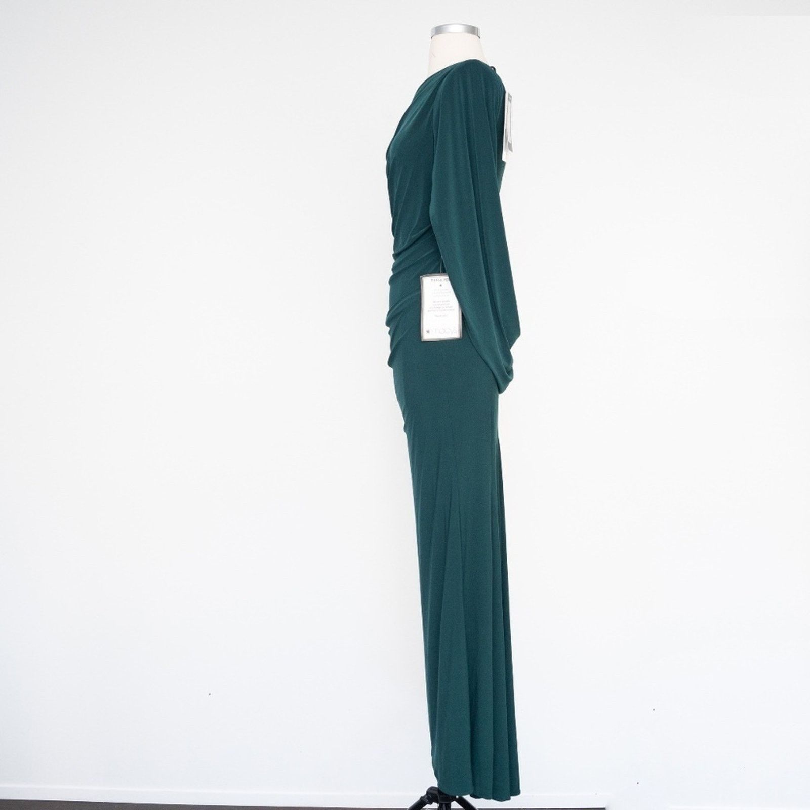 Designer Betsy & Adam. Drape-Back Gown. Size S / US 4 / IT 40 - 7 Thumbnail