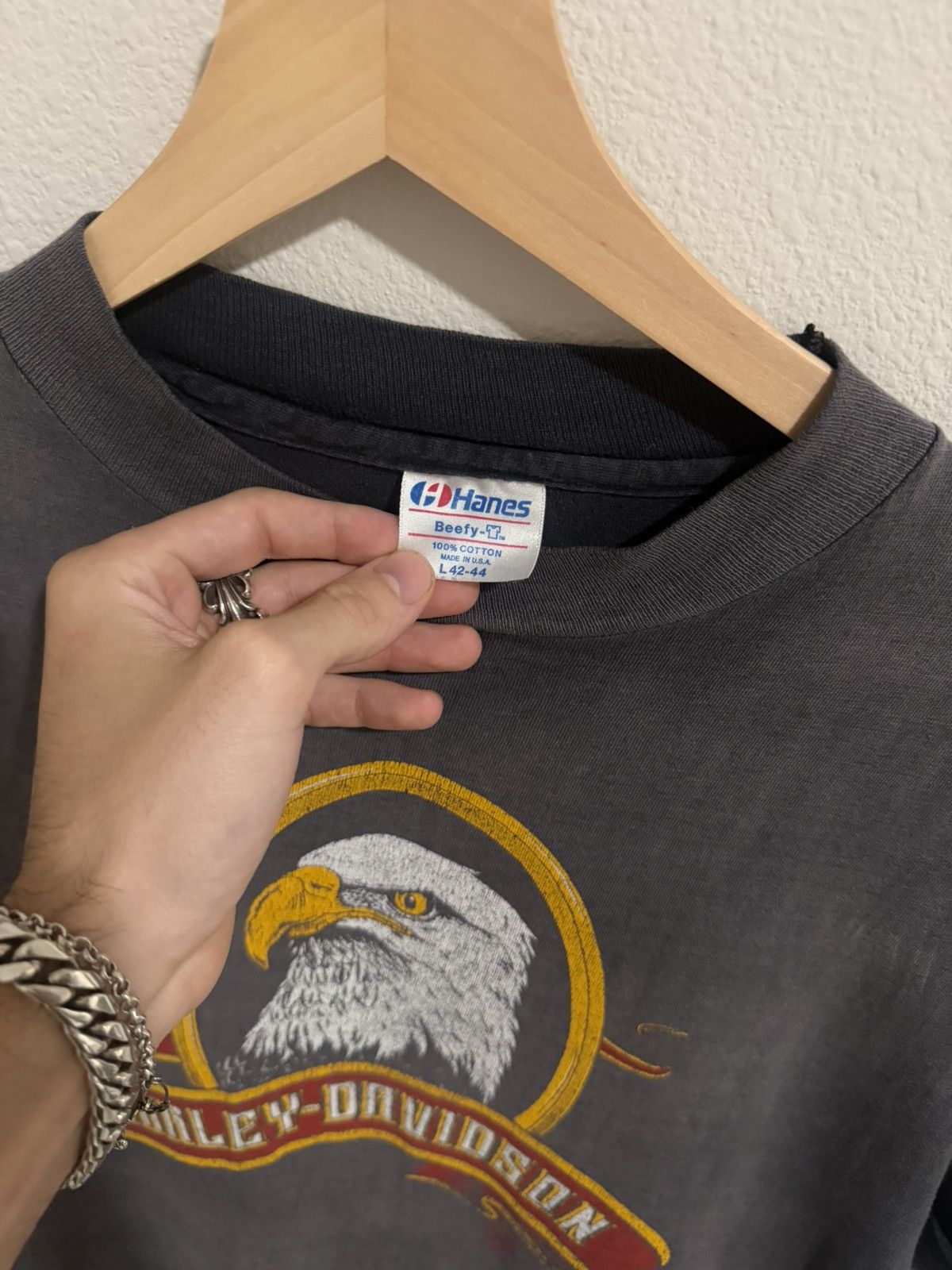 Vintage 80’s HARLEY VINTAGE CUT-OFF (L) Size US L / EU 52-54 / 3 - 5 Thumbnail