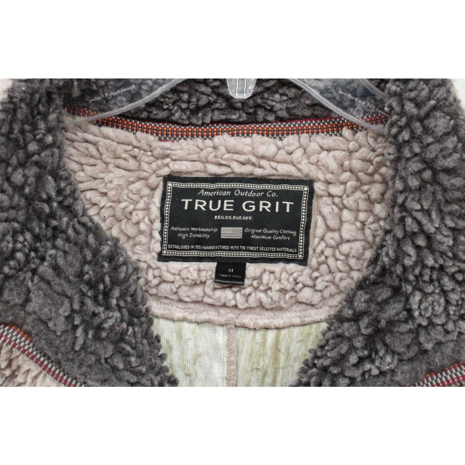 Vintage True Grit Jacket Men M Beige Sherpa Lined 1/4 Zip American Outdoor Cabincore Mens Size US M / EU 48-50 / 2 - 7 Thumbnail