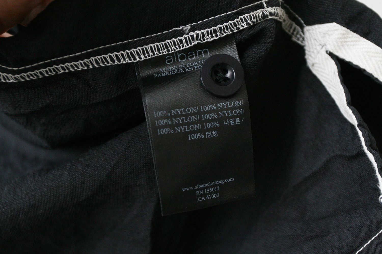 Albam Albam Nylon Contrast Stitch Black Overshirt Full Zip Jacket Size US M / EU 48-50 / 2 - 5 Thumbnail