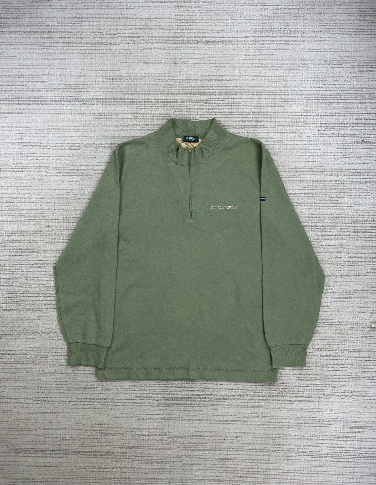 Vintage 90s Santa Barbara Polo Club Halfzipper Shirt