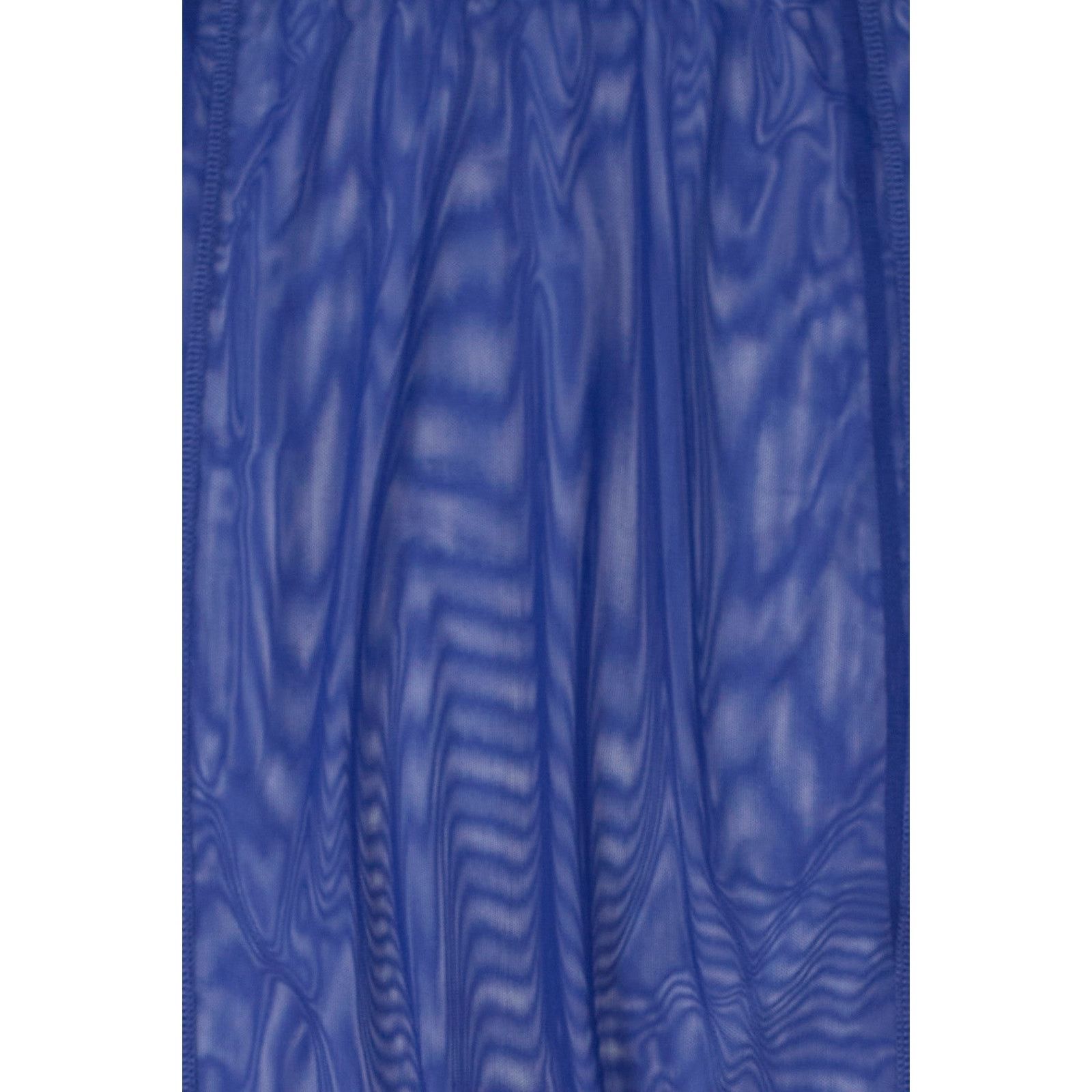 Dries Van Noten Blue Mesh Skirt Size 24" / US 00 / IT 34 - 3 Thumbnail