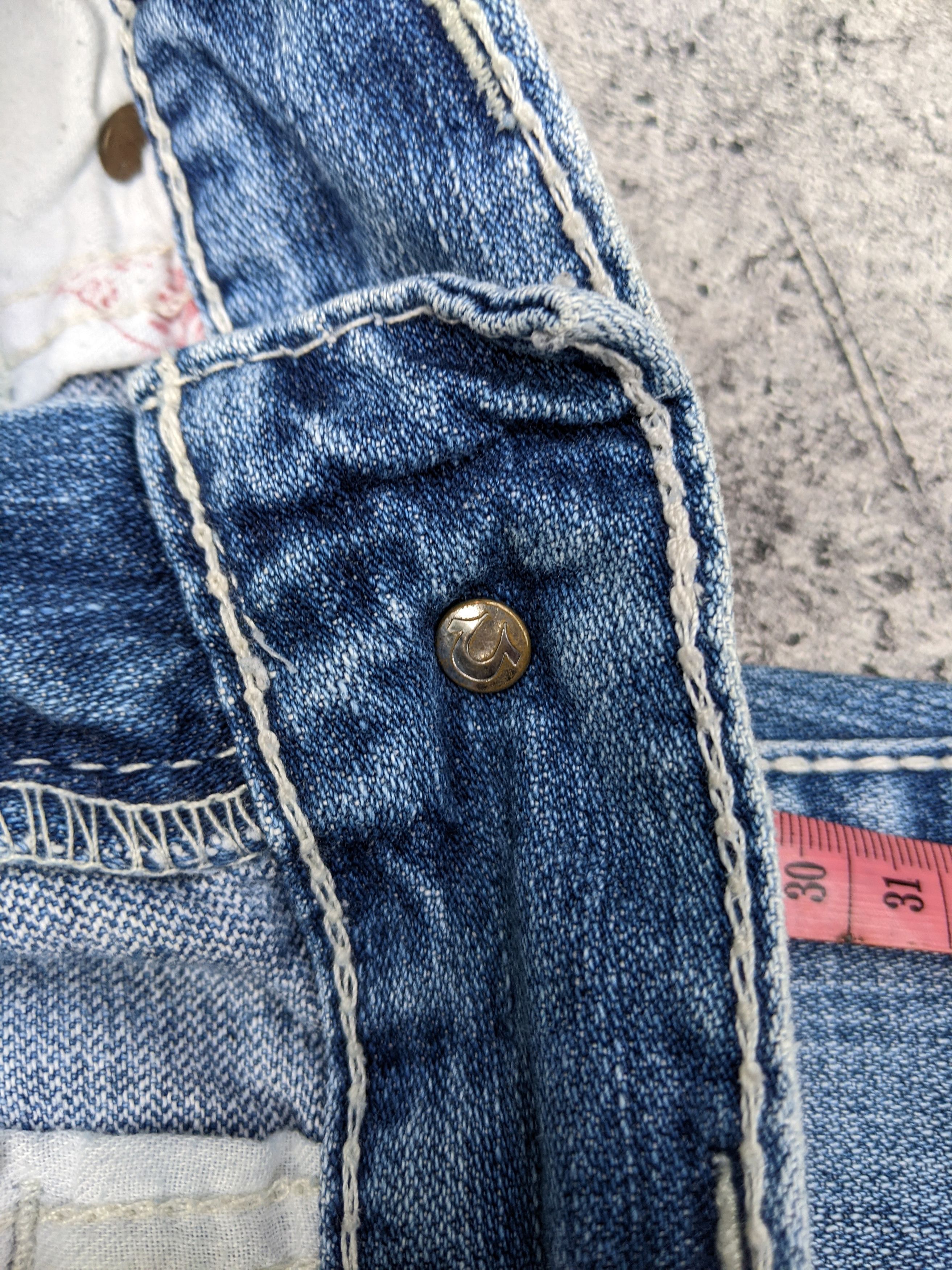 True Religion Vintage Joey Big T Flare Jeans Size US 32 / EU 48 - 9 Thumbnail