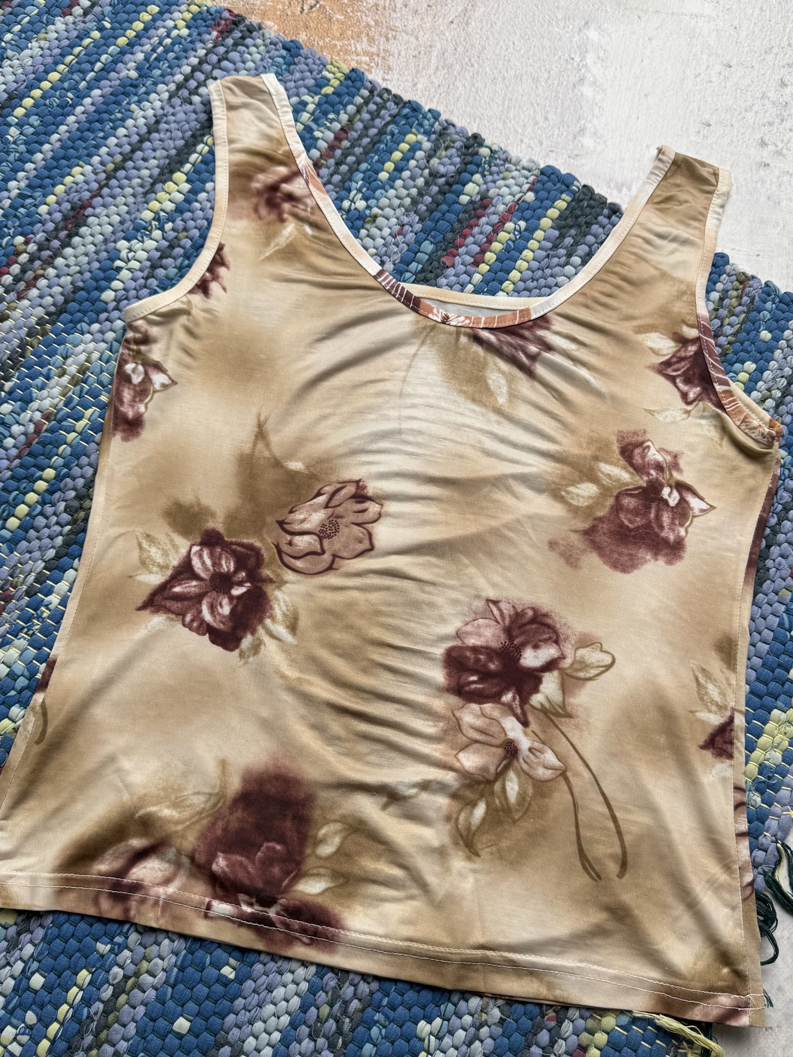 Vintage Vintage Printed Tank Top A8(V1)D15 Size S / US 4 / IT 40 - 2 Thumbnail