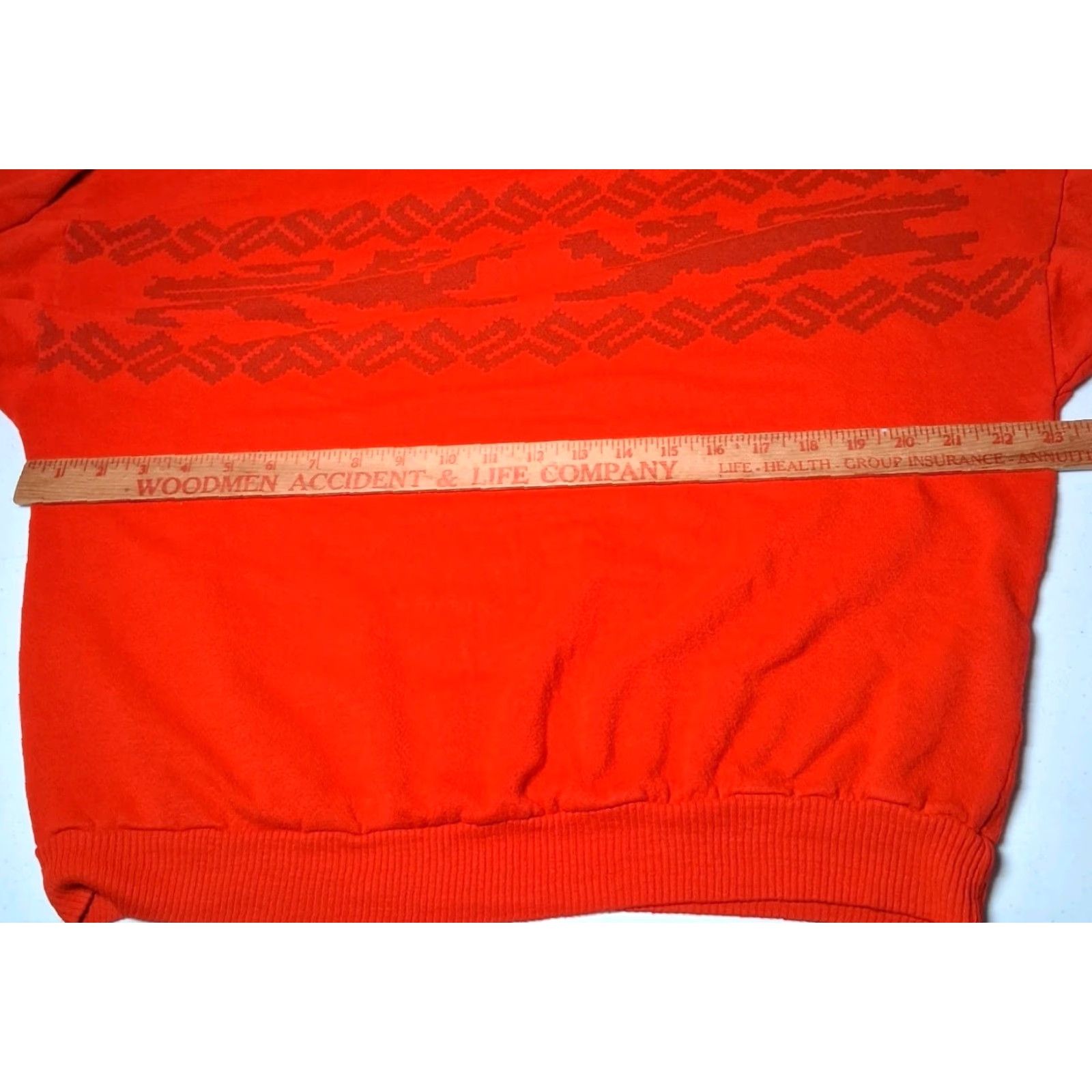 Griffin VINTAGE VA-HO Griffin Sweatshirt Shirt Women S Red Mock Neck Pullover Knit Acrylic - 90s Style? Size S / US 4 / IT 40 - 6 Thumbnail