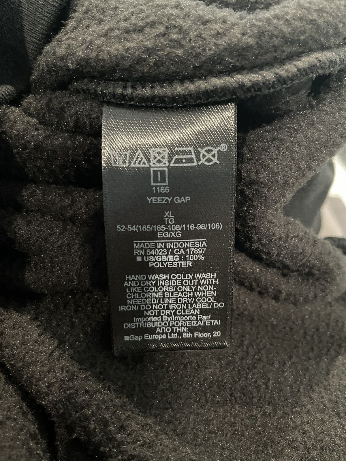 Gap × Kanye West × Yeezy Yeezy Gap Polar Fleece Hoodie Black Size XL (UNRELEASED) Size US XL / EU 56 / 4 - 4 Thumbnail