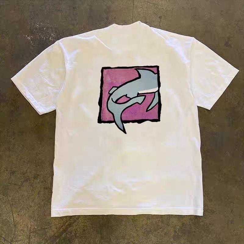 Japanese Brand × Vintage Shark pattern casual vintage cotton t-shirt Size US M / EU 48-50 / 2 - 2 Thumbnail