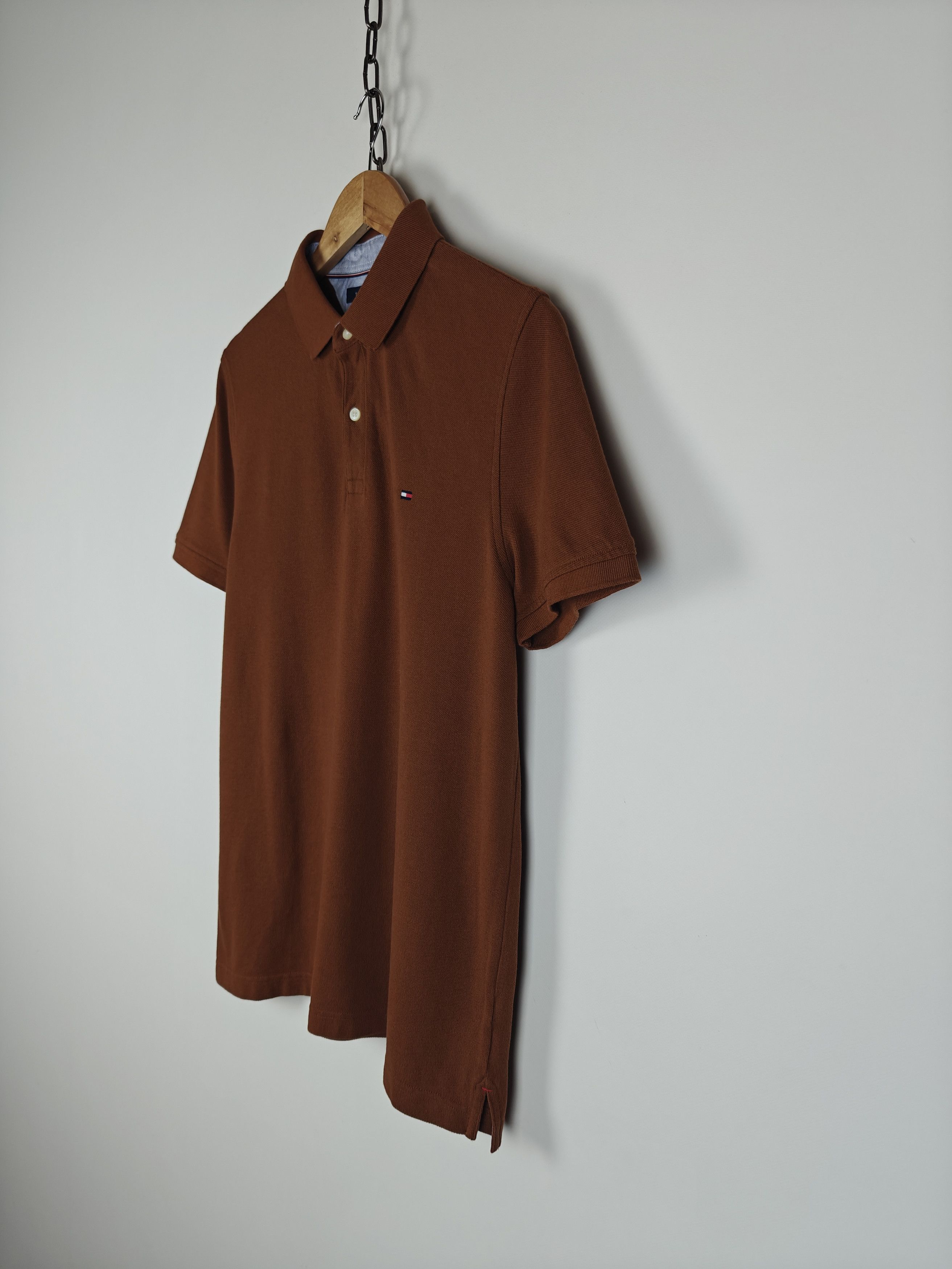 Tommy Hilfiger Tommy Hilfiger Polo T-Shirt Collared Logo Brown size M Size US M / EU 48-50 / 2 - 5 Thumbnail
