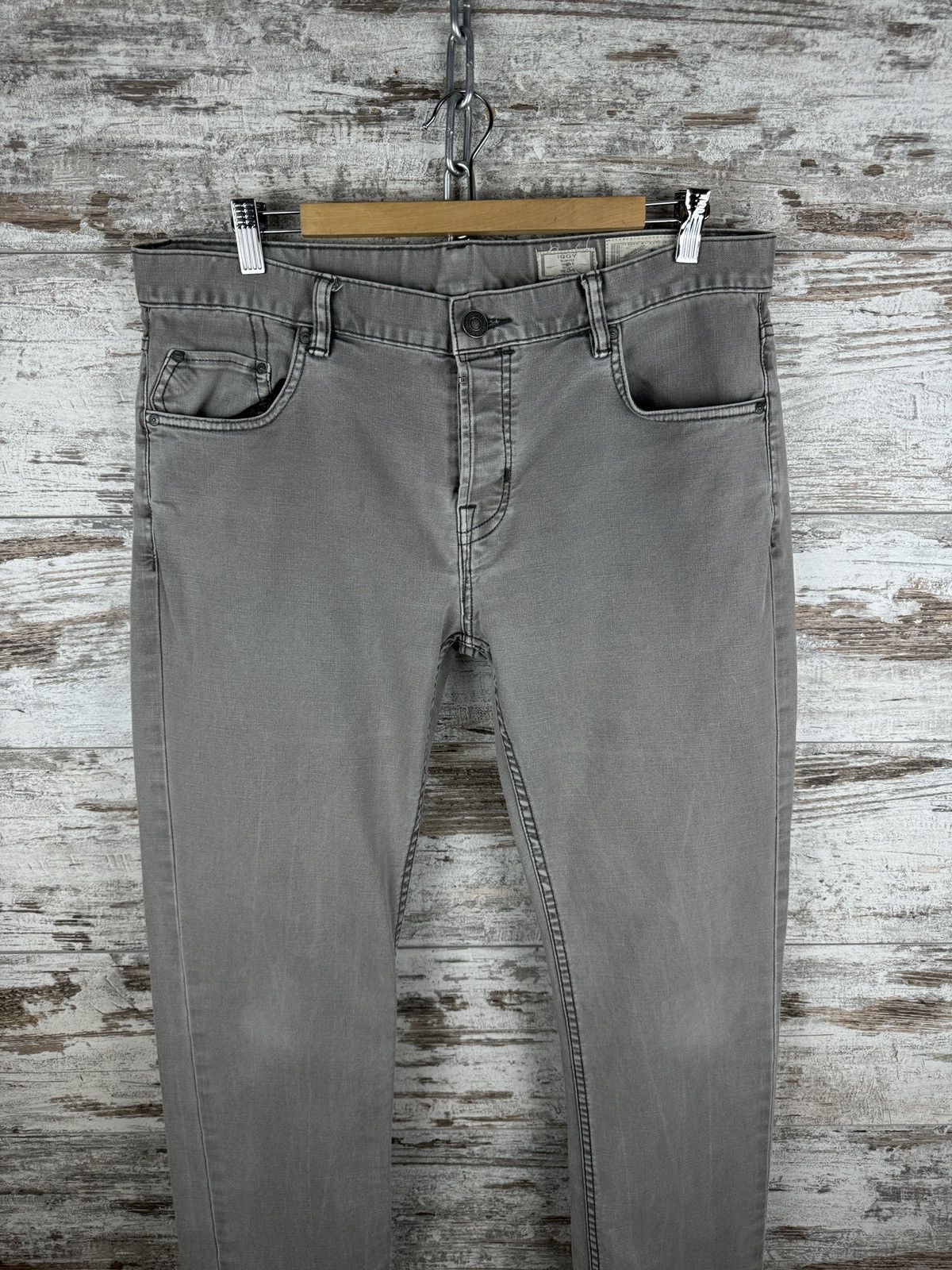 Allsaints × Japanese Brand Mens Vintage AllSaints Sodium Iggy jeans denim pants grey Size US 34 / EU 50 - 2 Thumbnail