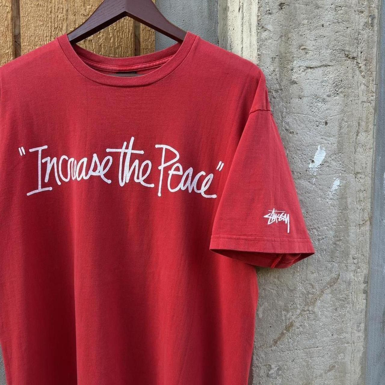 Stussy Vintage 2000’s Stussy “Increase The Peace” Tshirt Size US XL / EU 56 / 4 - 2 Thumbnail