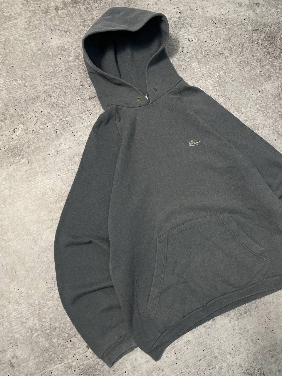 Fruit Of The Loom Vintage 90s Fruit Of The Loom FOTL Faded Baggy Hoodie Y2K Size US L / EU 52-54 / 3 - 2 Thumbnail