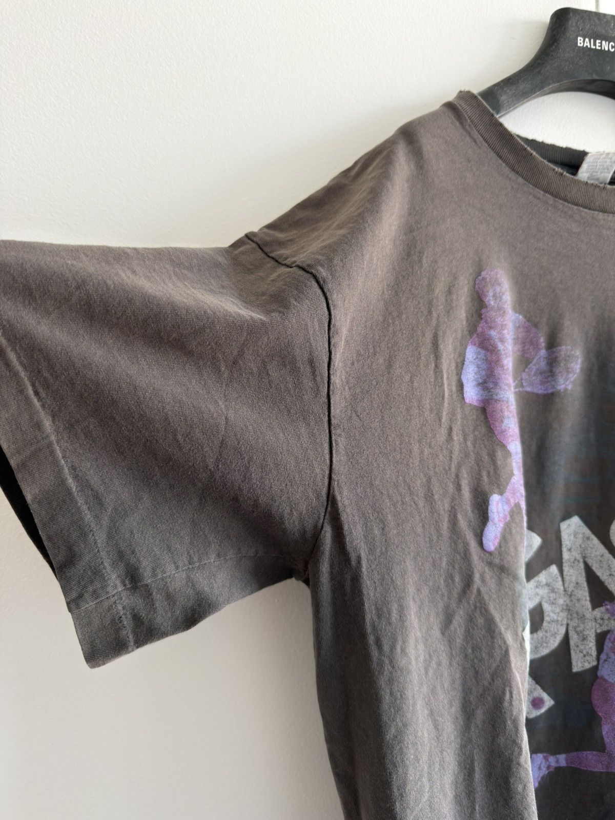 Nike *RARE* SUPER SUN FADED AGASI BLACK DISTRESSED NIKE T-SHIRT Size US XL / EU 56 / 4 - 3 Thumbnail