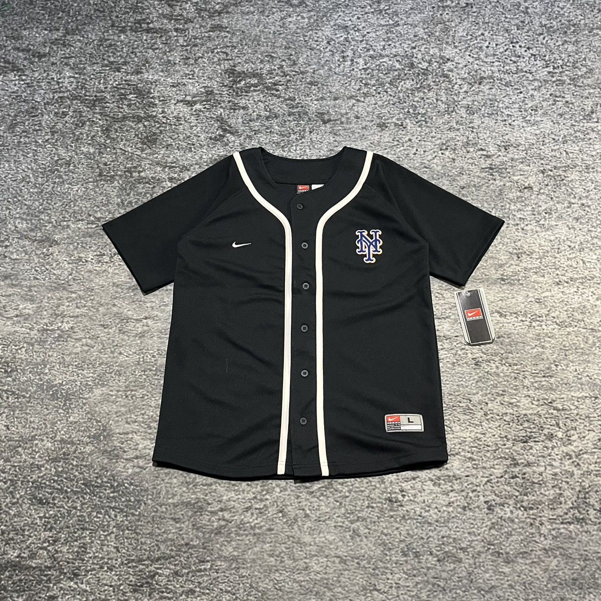Nike Vintage New York Mets Nike Jersey Black Youth Large NEW Size US S / EU 44-46 / 1 - 1 Thumbnail