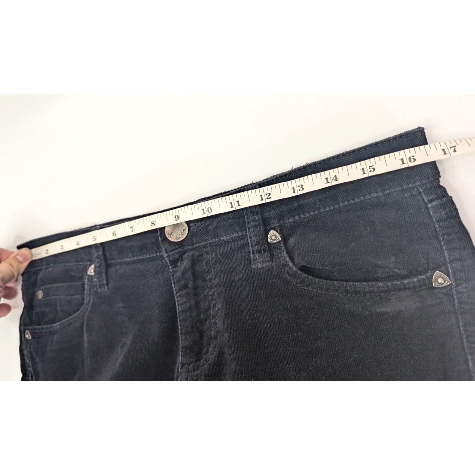 Vintage KUT from the Kloth Women's Pants Diana Skinny Corduroy Black 8 Knit Corduroy Stretch Pockets 5-Pocket Size 30" / US 8 / IT 44 - 7 Thumbnail