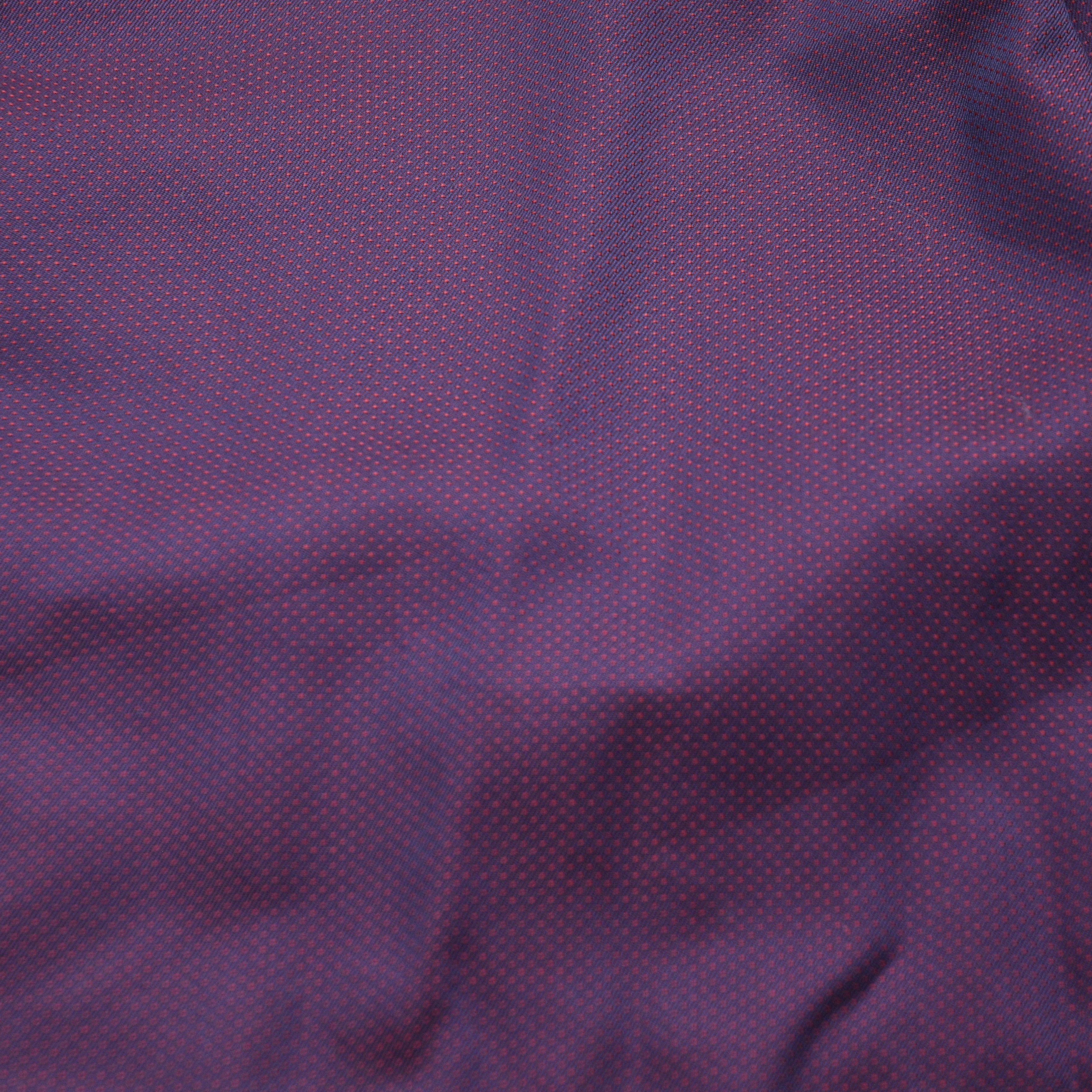 Eton Eton Contemporary Fit Shirt Purple Red Micro Pattern 39 15.5 Size US M / EU 48-50 / 2 - 7 Thumbnail