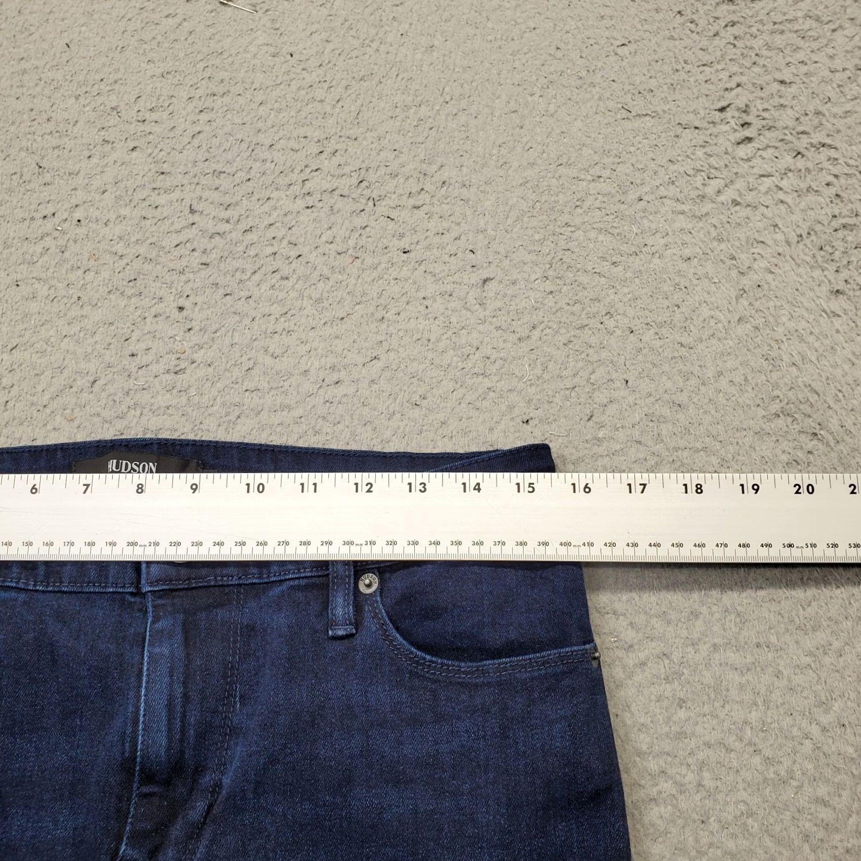 Hudson Hudson Womens Jeans 10 Blue Denim Stretch Straight Size 32" / US 10 / IT 46 - 6 Thumbnail