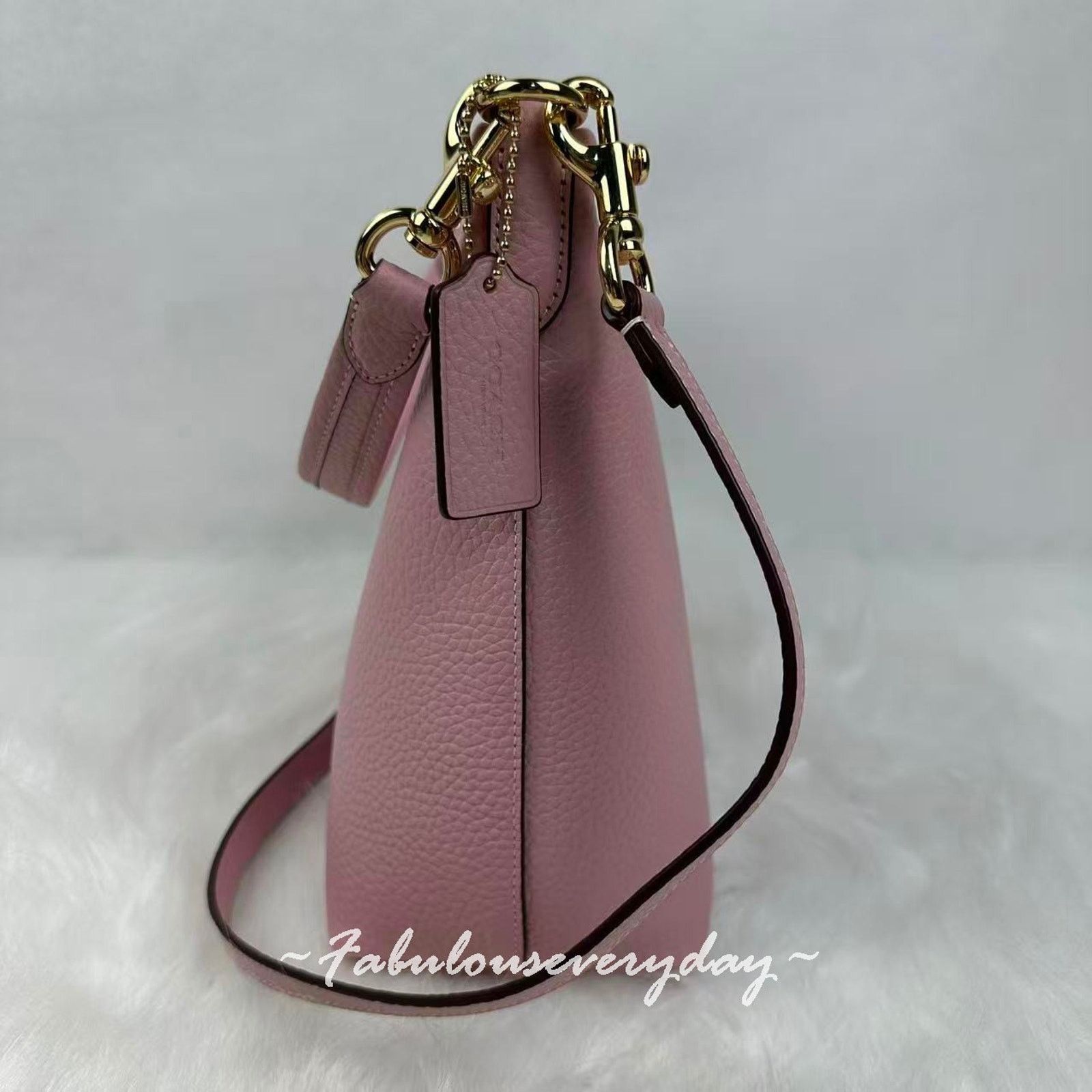 Coach Coach Laurel Shoulder Bag Crossbody Leather CR148 Pink NWT Size ONE SIZE - 2 Thumbnail