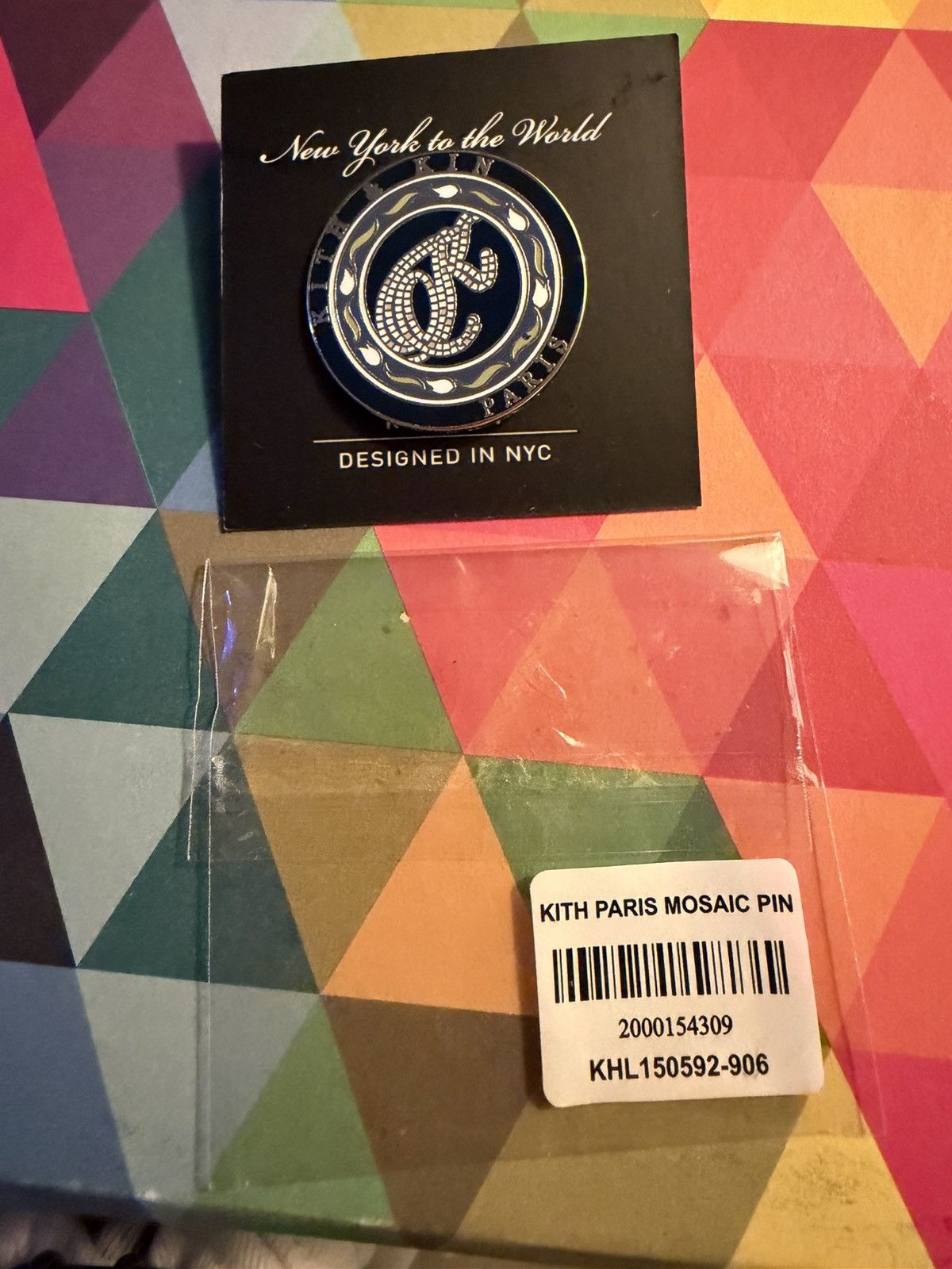 Kith KITH PARIS MOSAIC PIN *new KHL150592-906 Size ONE SIZE - 2 Thumbnail