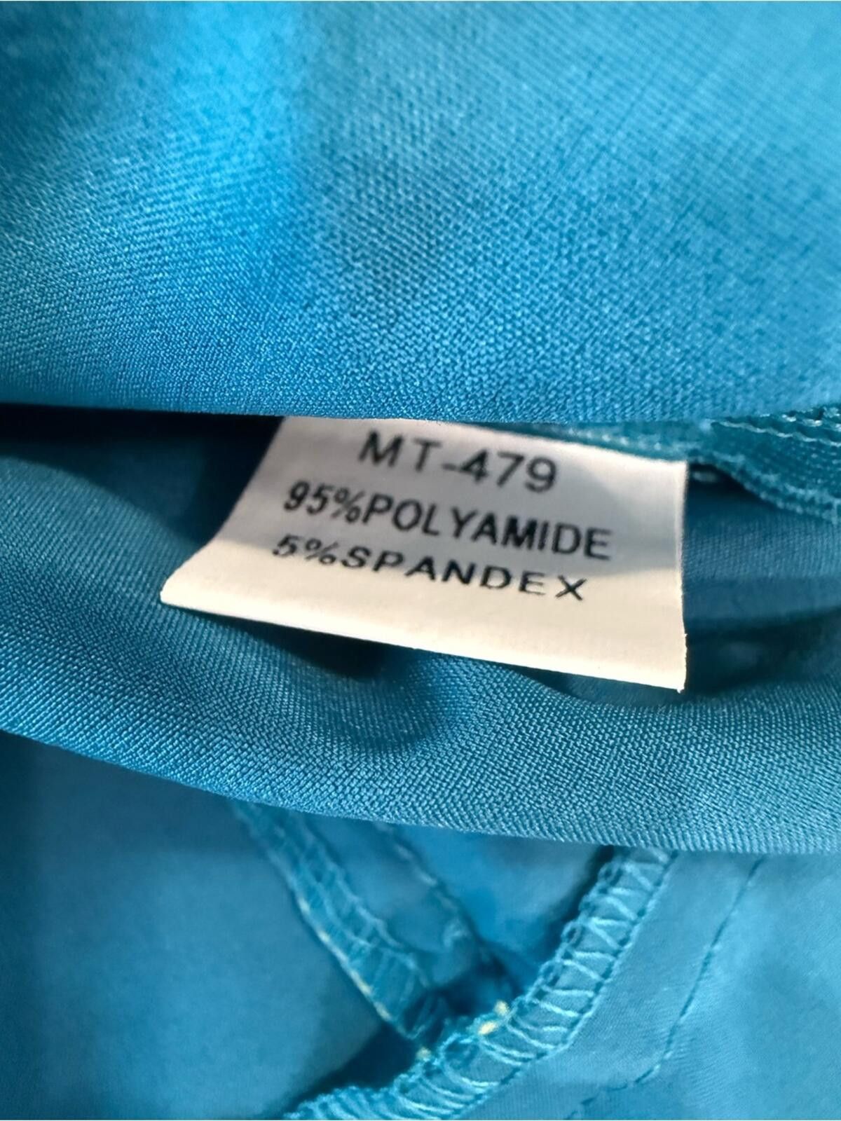 Minnetonka Minuet sleeveless top teal blue yellow trim SZ M Size M / US 6-8 / IT 42-44 - 8 Thumbnail