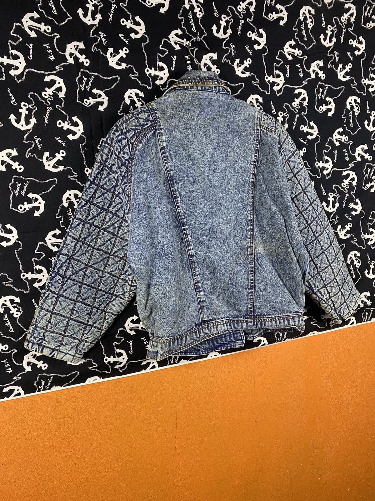 Japanese Brand Vintage Hearty Heart Studded Quilted Denim Jacket Acid Wash Size M / US 6-8 / IT 42-44 - 11 Thumbnail