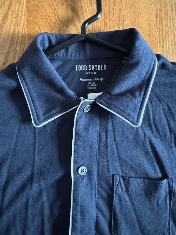 Todd Snyder Made in L.A. Montauk Tipped Full Placket Polo Size US XS / EU 42 / 0 - 3 Thumbnail