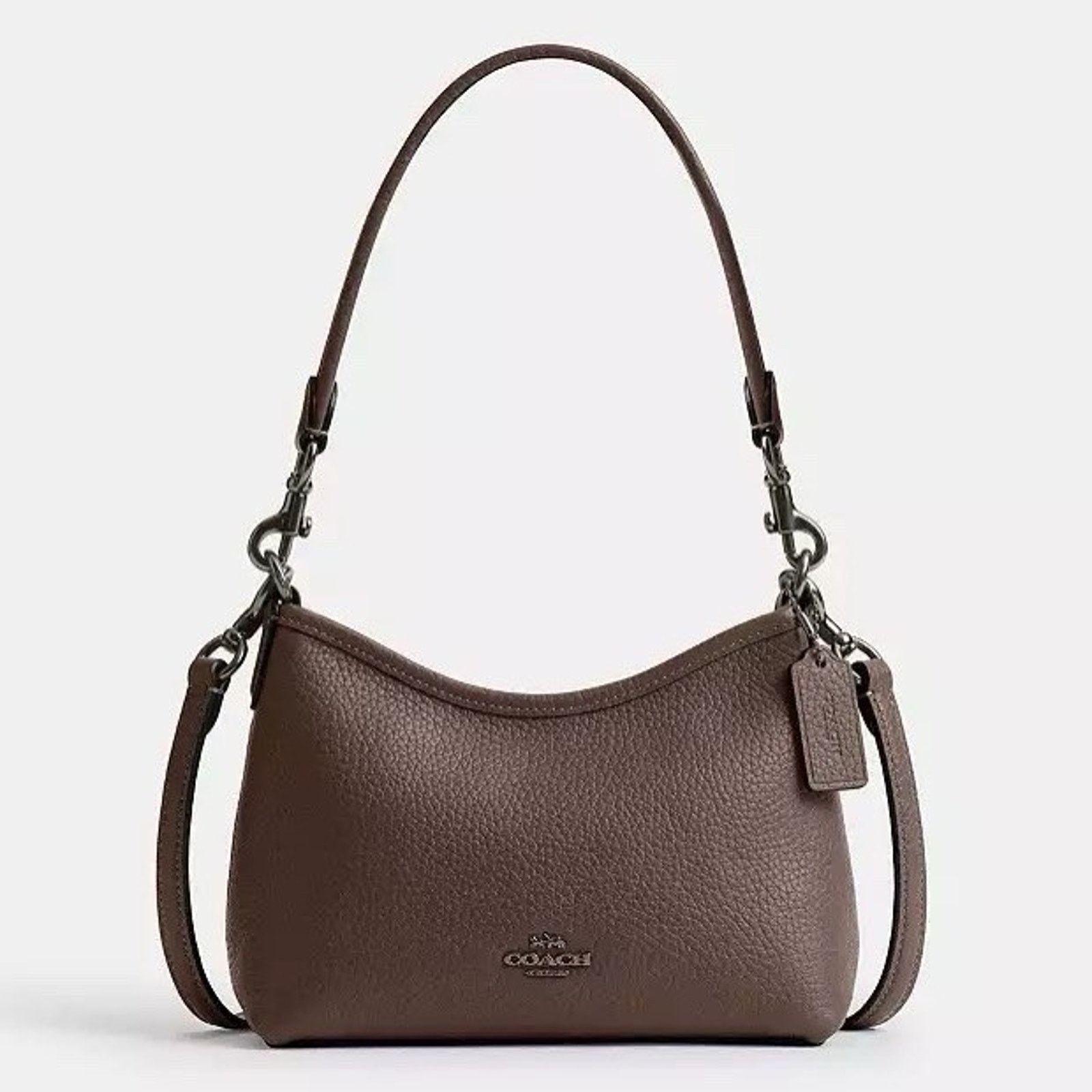 Coach NWT COACH Laurel Small Shoulder Bag CBH16 Dark Stone Size ONE SIZE - 5 Thumbnail