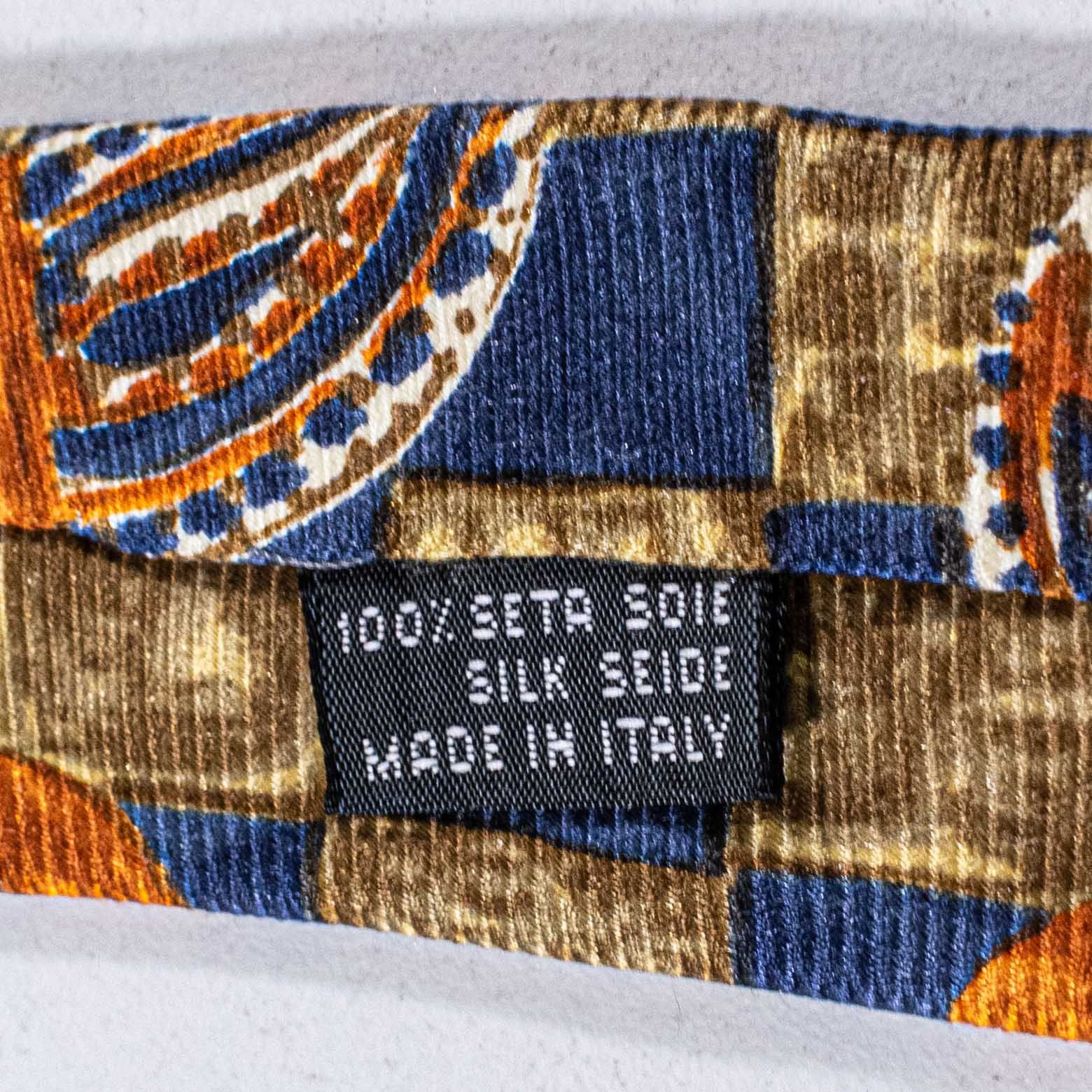 Canali VTG Canali Silk Paisley Squares Tie Made In Italy 90s Luxury Size ONE SIZE - 7 Thumbnail