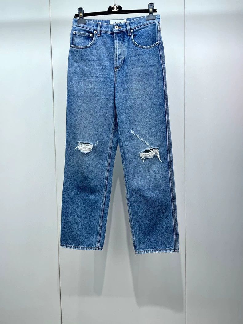 LOEWE Distressed Denim Jeans