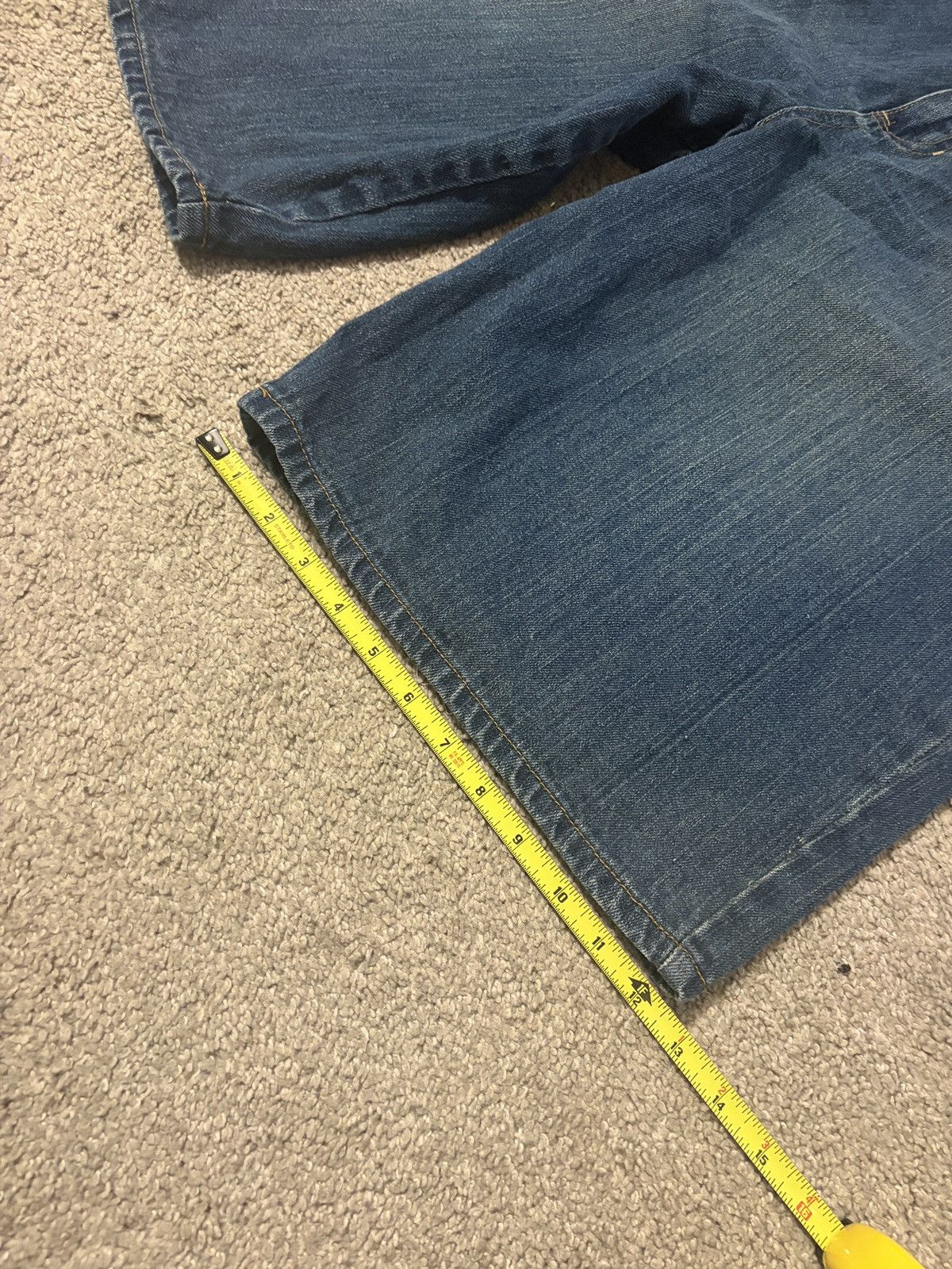 Other Vintage Y2K Baggy Denim Shorts Size 38 Blue Skater Style Size US 38 / EU 54 - 4 Thumbnail