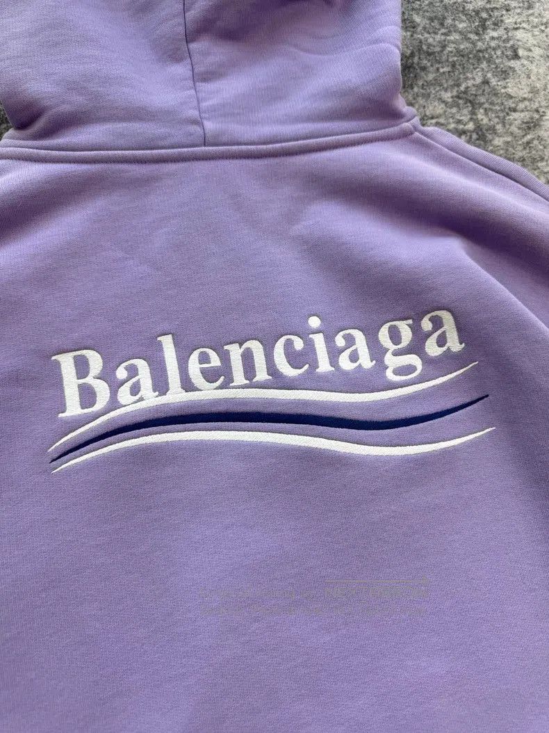 Balenciaga Balenciaga Lavender purple Coke embroidery hoodie Size US S / EU 44-46 / 1 - 5 Thumbnail