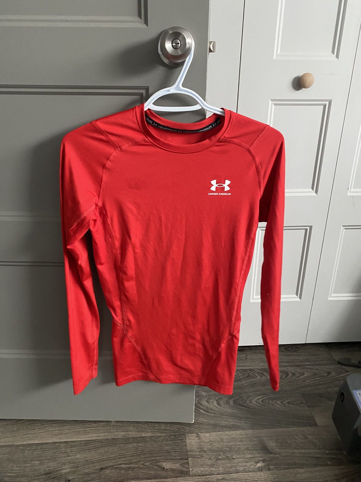 Under Armour Compression shirt under armour red long sleeve Size US S / EU 44-46 / 1 - 1 Thumbnail