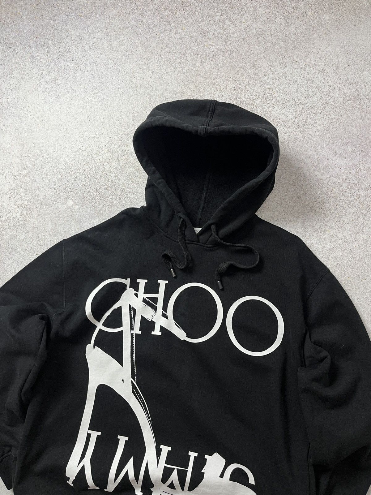 Jimmy Choo Jimmy Choo Hoodie Black High Heel Graphic Cotton Luxury Size US S / EU 44-46 / 1 - 2 Thumbnail