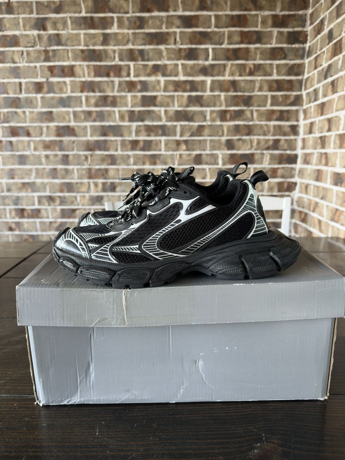 Balenciaga Balenciaga 3XL Sneakers Black Silver Size US 11 / EU 44 - 5 Thumbnail