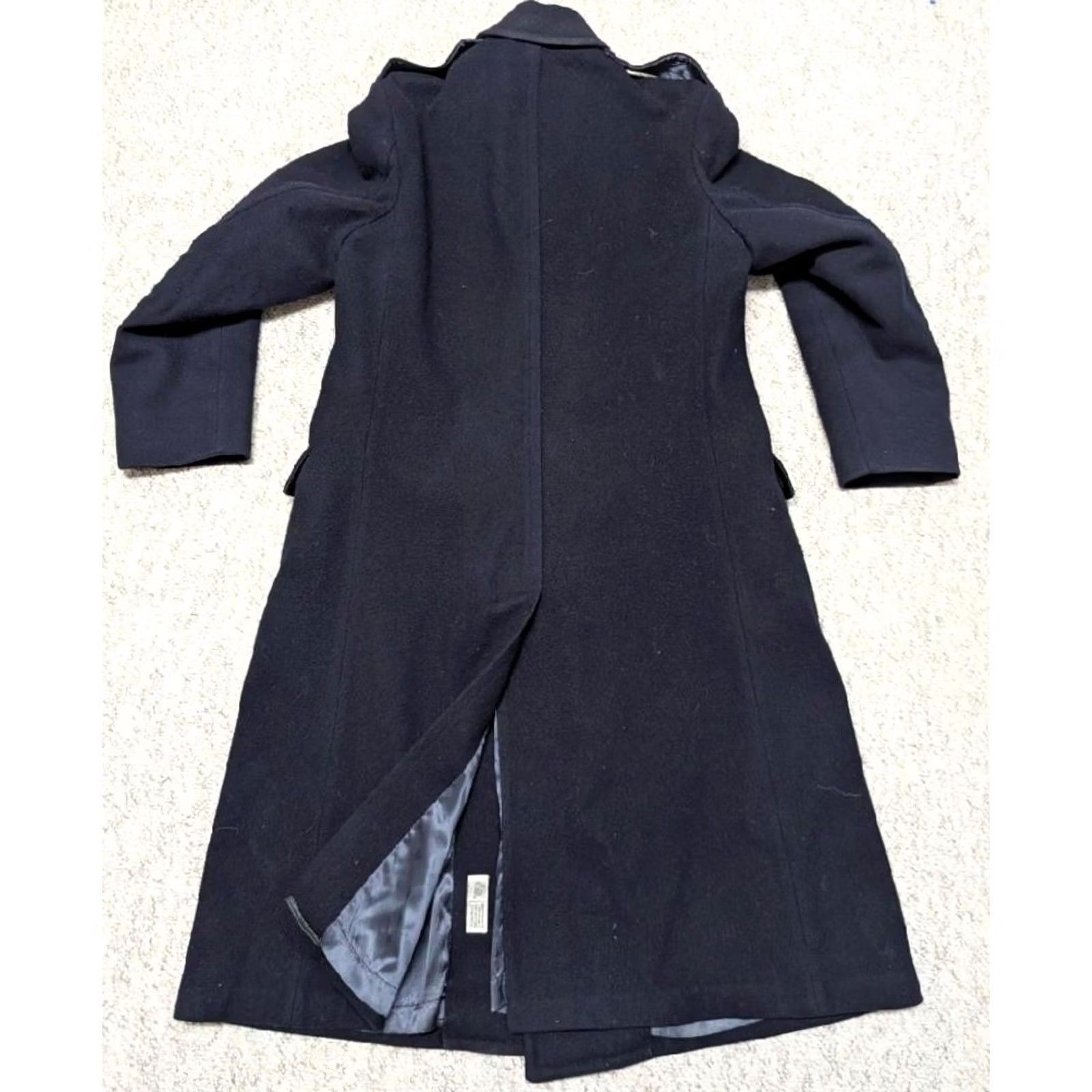 Doublet VINTAGE Stratojac OVERCOAT Navy Blue Wool Double Breasted Long Coat M Chest 40 Navy Mens Size US M / EU 48-50 / 2 - 4 Thumbnail
