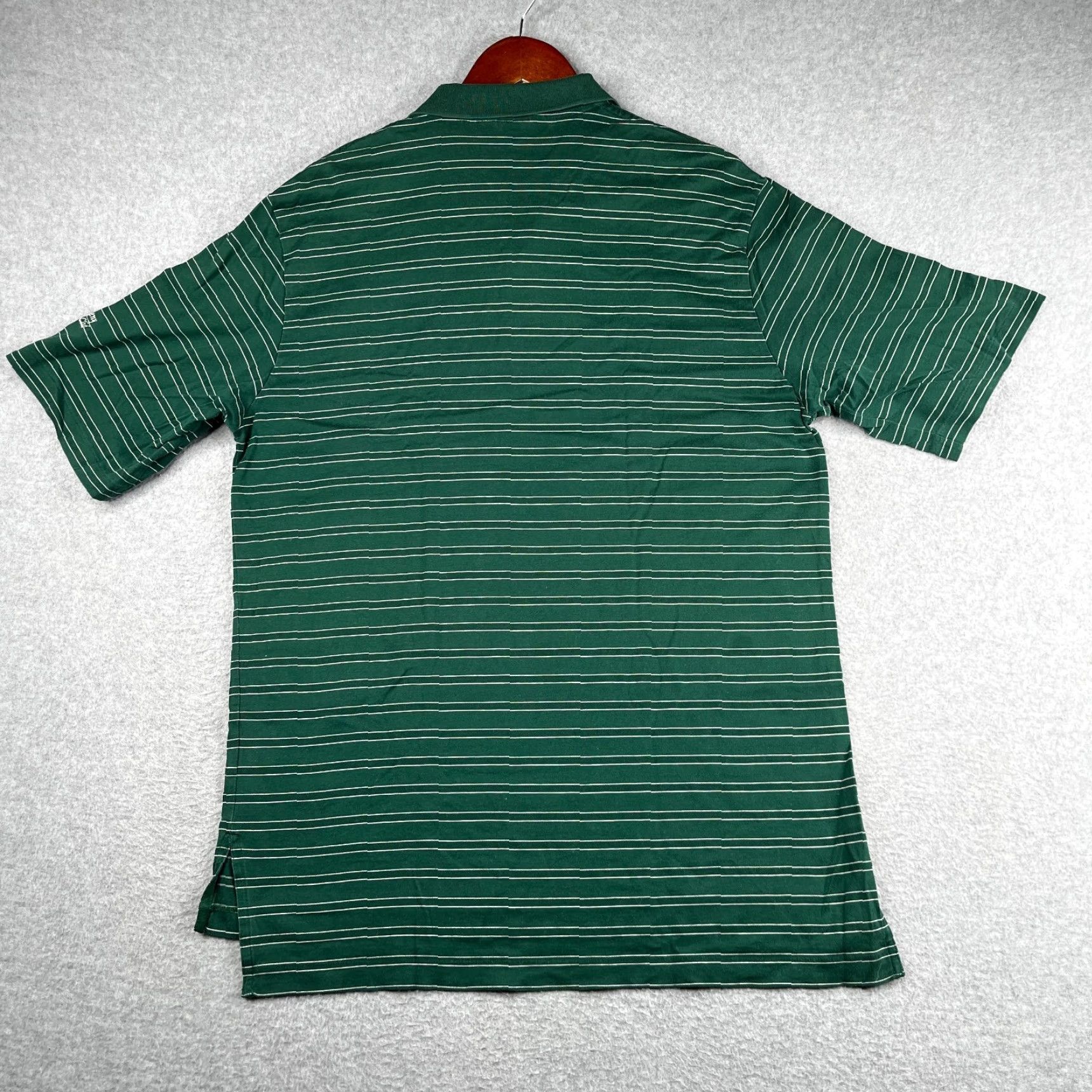 Polo Ralph Lauren Polo Ralph Lauren Polo Shirt Medium Forest Green Striped Pima Cotton Mens Size US M / EU 48-50 / 2 - 7 Thumbnail