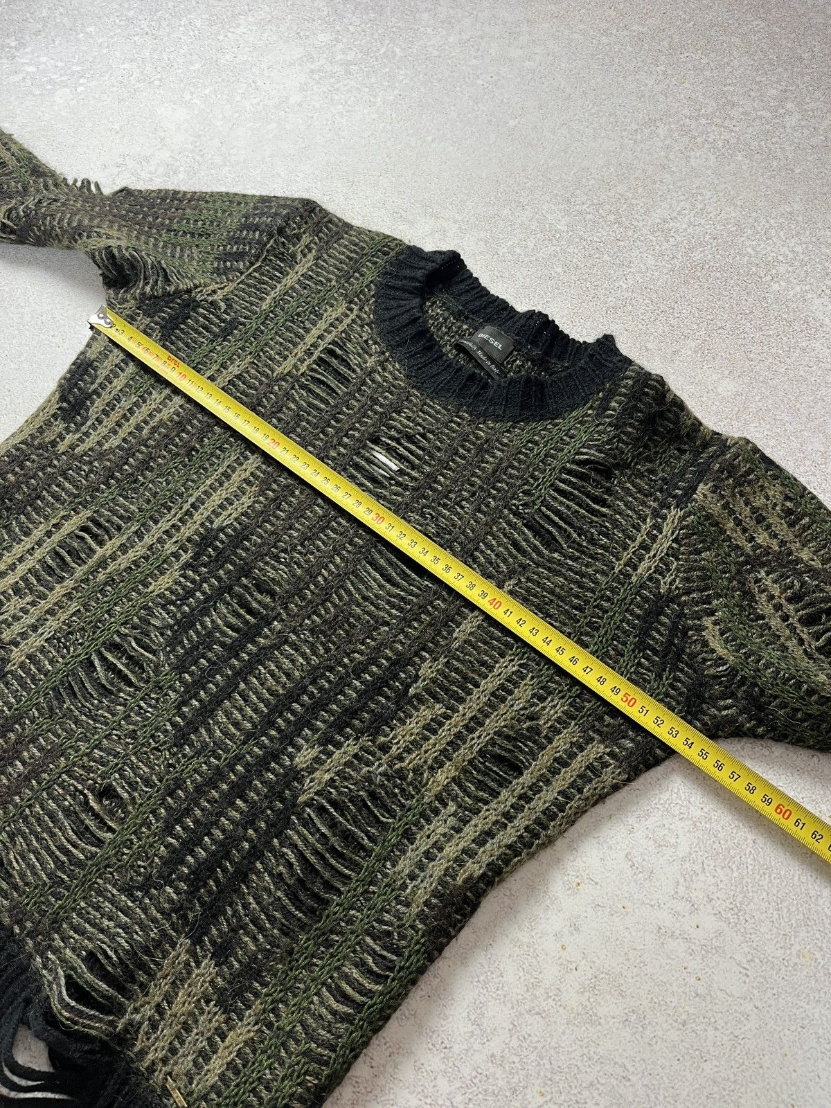 Diesel Diesel Distressed Camo Mutant Sweater Size US M / EU 48-50 / 2 - 9 Thumbnail