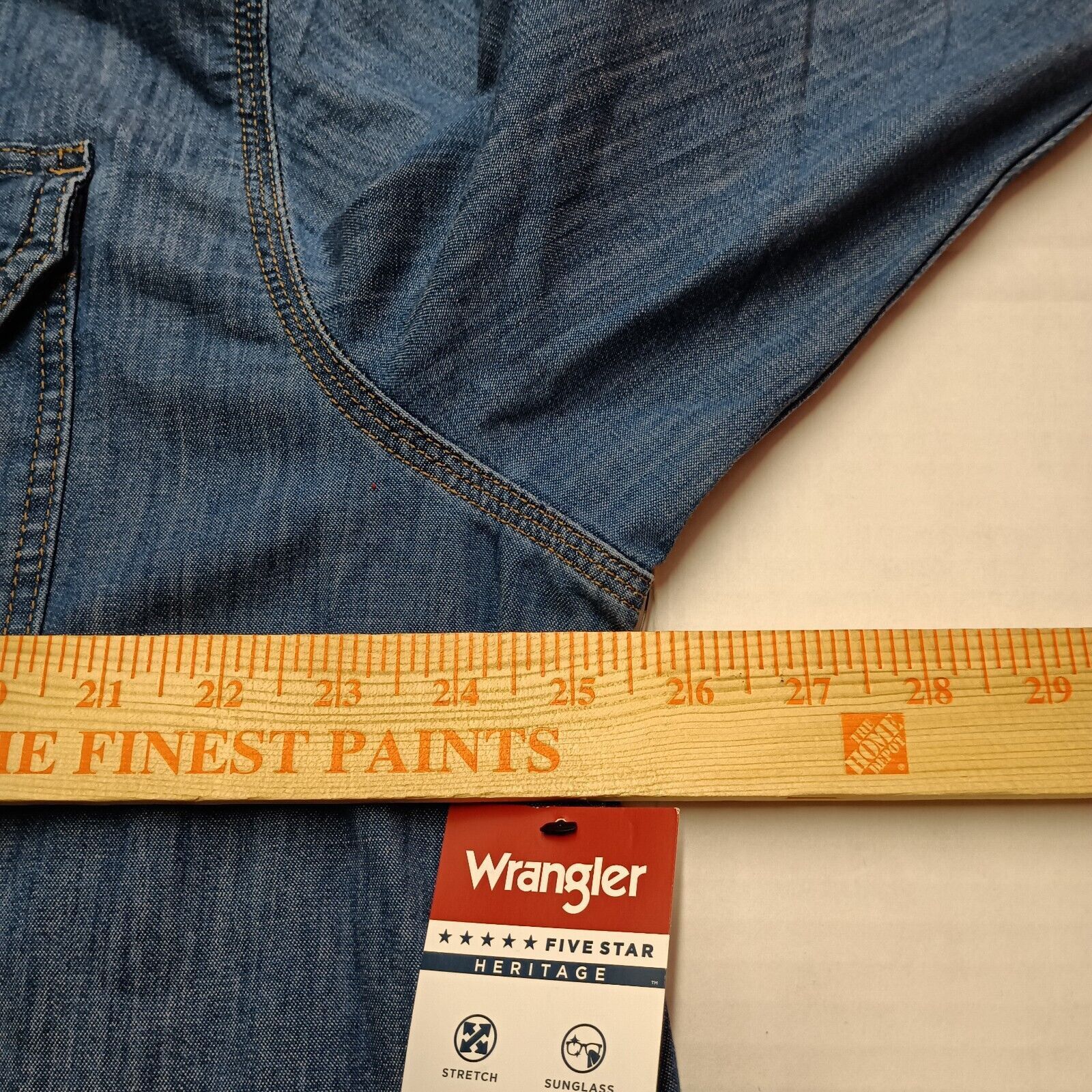Wrangler Wrangler Men's Relaxed Fit Woven Button Shirt Size XL Blue Size US XL / EU 56 / 4 - 6 Thumbnail