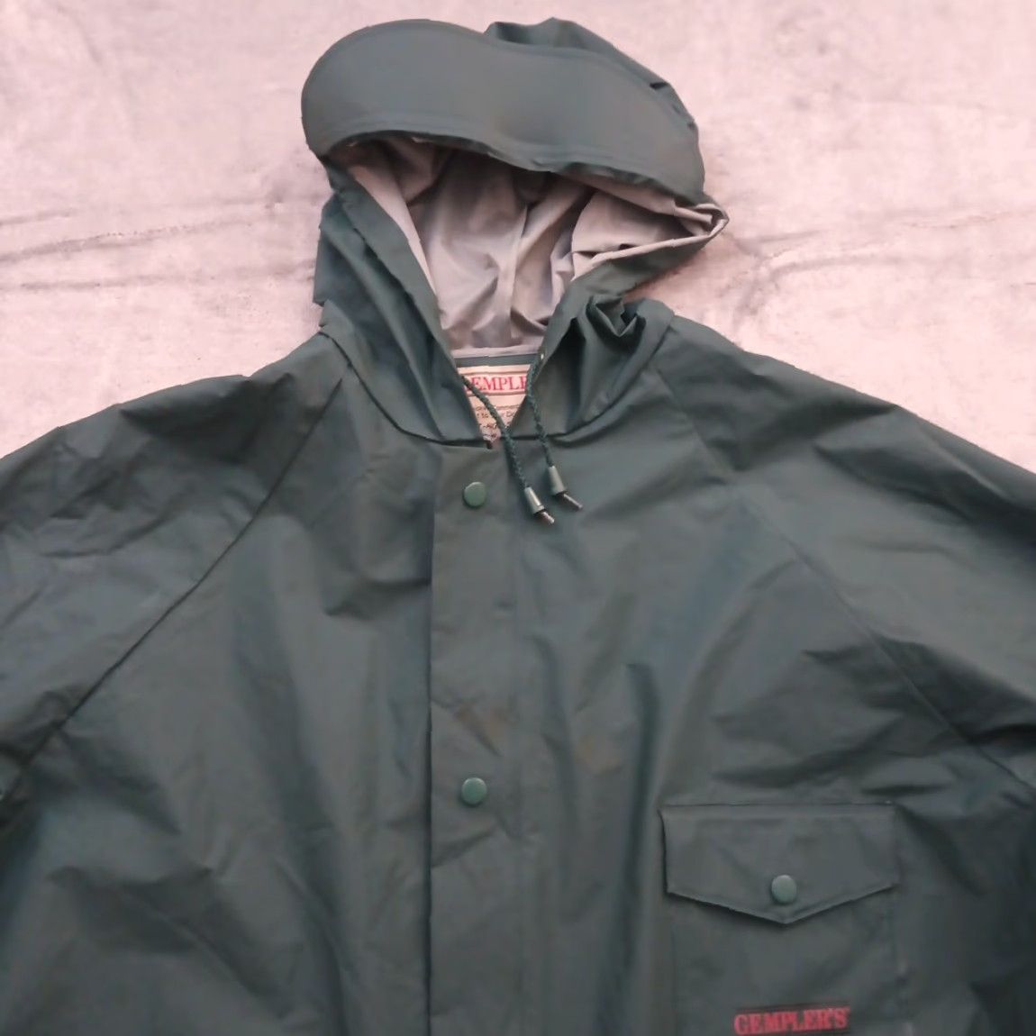 Vintage Gemplers Jacket Mens Large Green Waterproof Hooded Breathable Rain Coat Pockets Weather Gear L Mens Size US L / EU 52-54 / 3 - 2 Thumbnail