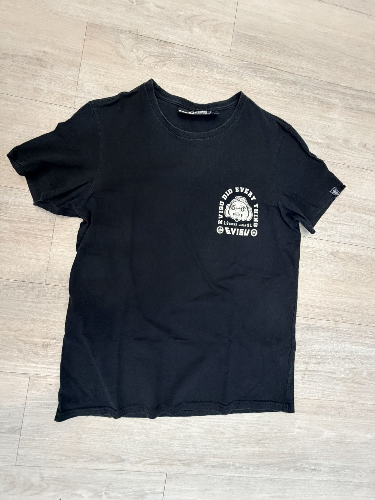 Evisu Evisu Kuro Big Logo T-Shirt Black Size US XL / EU 56 / 4 - 2 Thumbnail