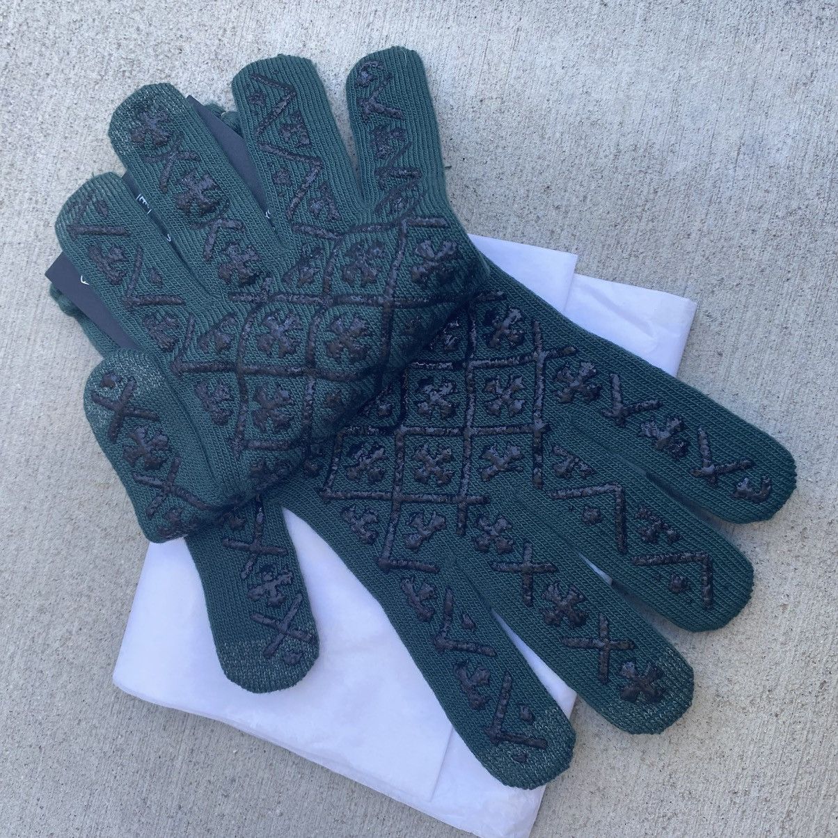 Chrome Hearts Small Chrome Hearts Work Gloves Green Size ONE SIZE - 3 Thumbnail