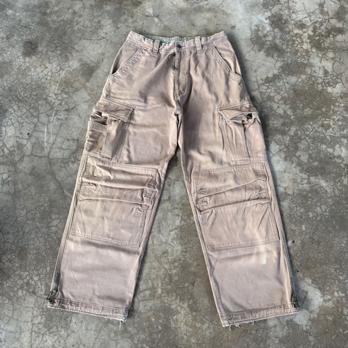 Japanese Brand Vintage Sunny Clouds Faded Brown Cargo Pants W31 Size US 31 - 2 Thumbnail