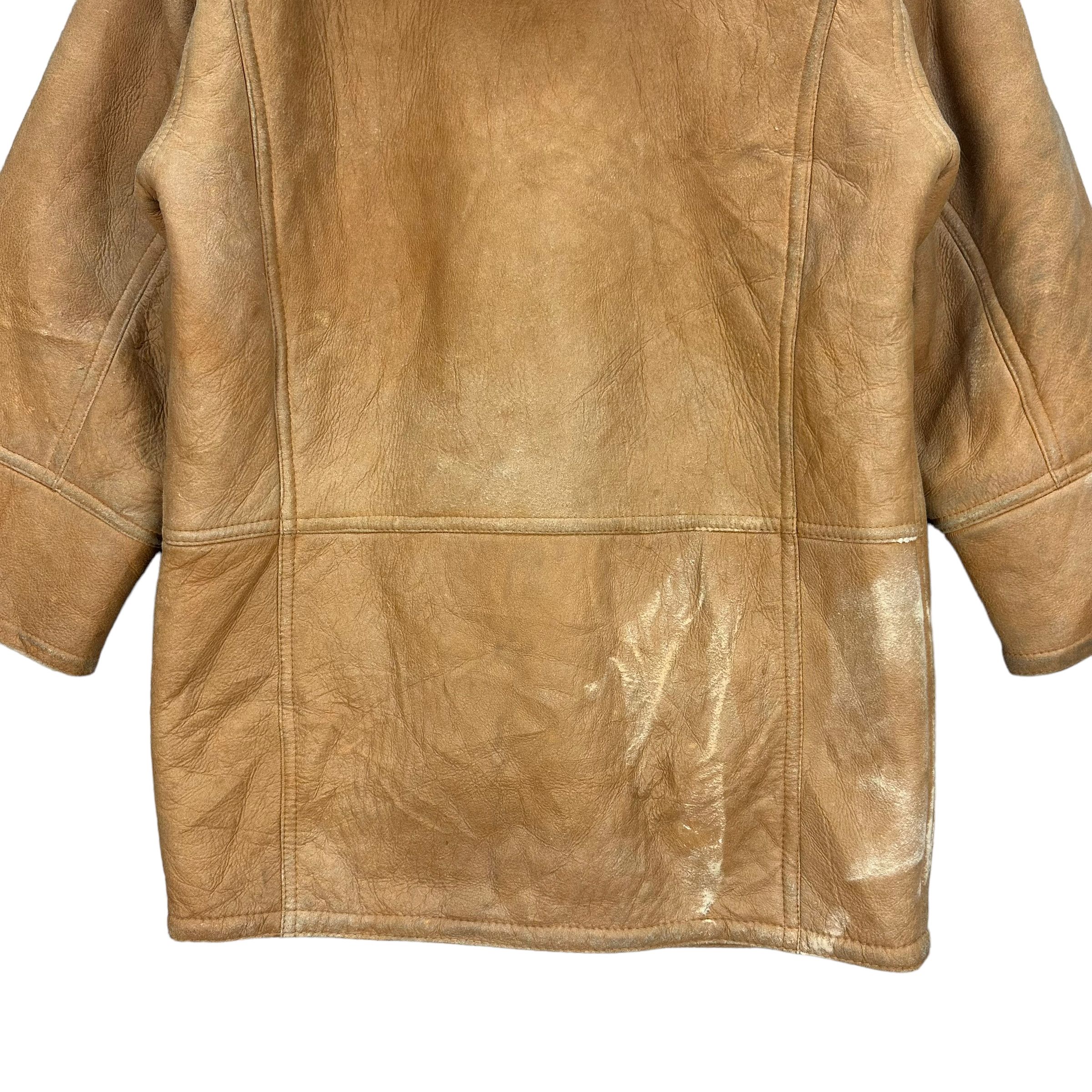 Octopus JOHNS HAMER BY OCTOPUS ARMY SHEEPSKIN JACKET #7812-178 Size US L / EU 52-54 / 3 - 12 Thumbnail