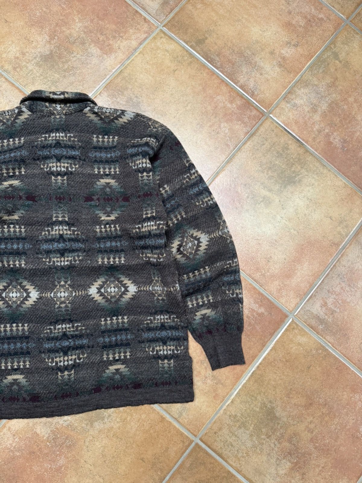 Tricots St. Raphael Vintage Aztec Knitted Button Up Sweater Size US M / EU 48-50 / 2 - 8 Thumbnail