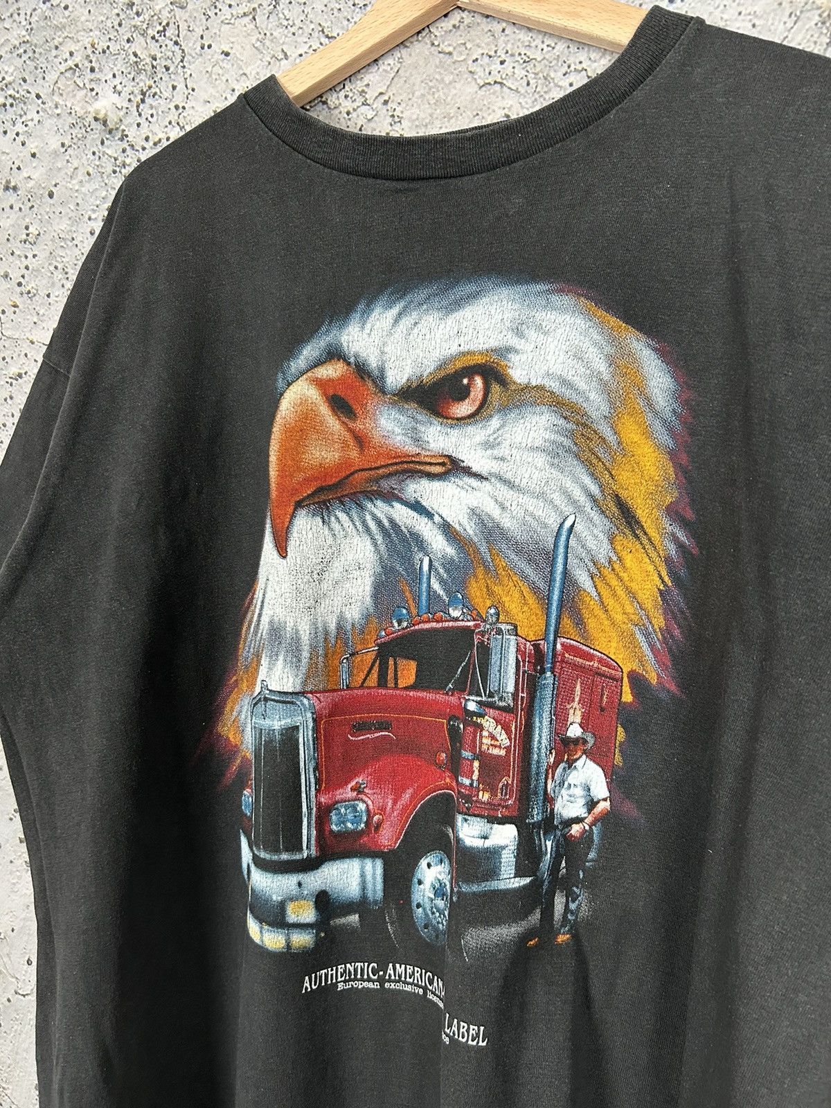 Vintage Vintage Single Stitch Eagle Truck America USA Graphic Tee Size US XL / EU 56 / 4 - 3 Thumbnail