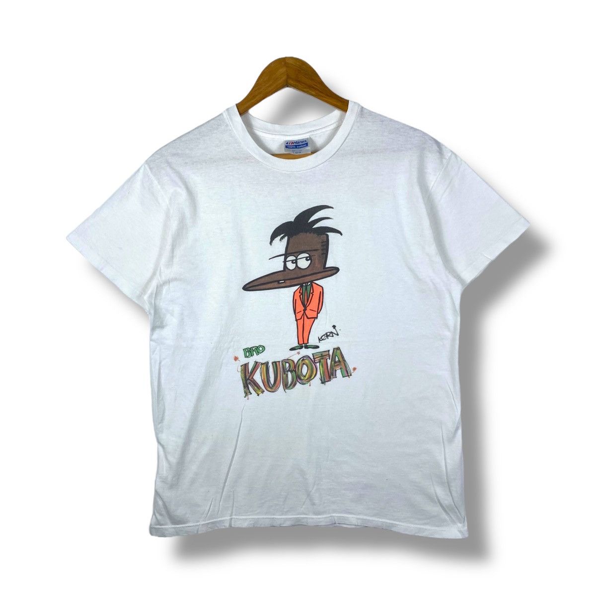 Hanes Vintage 90's Toshinobu Kubota & Mother Earth Bonga Wanga Size US L / EU 52-54 / 3 - 1 Thumbnail