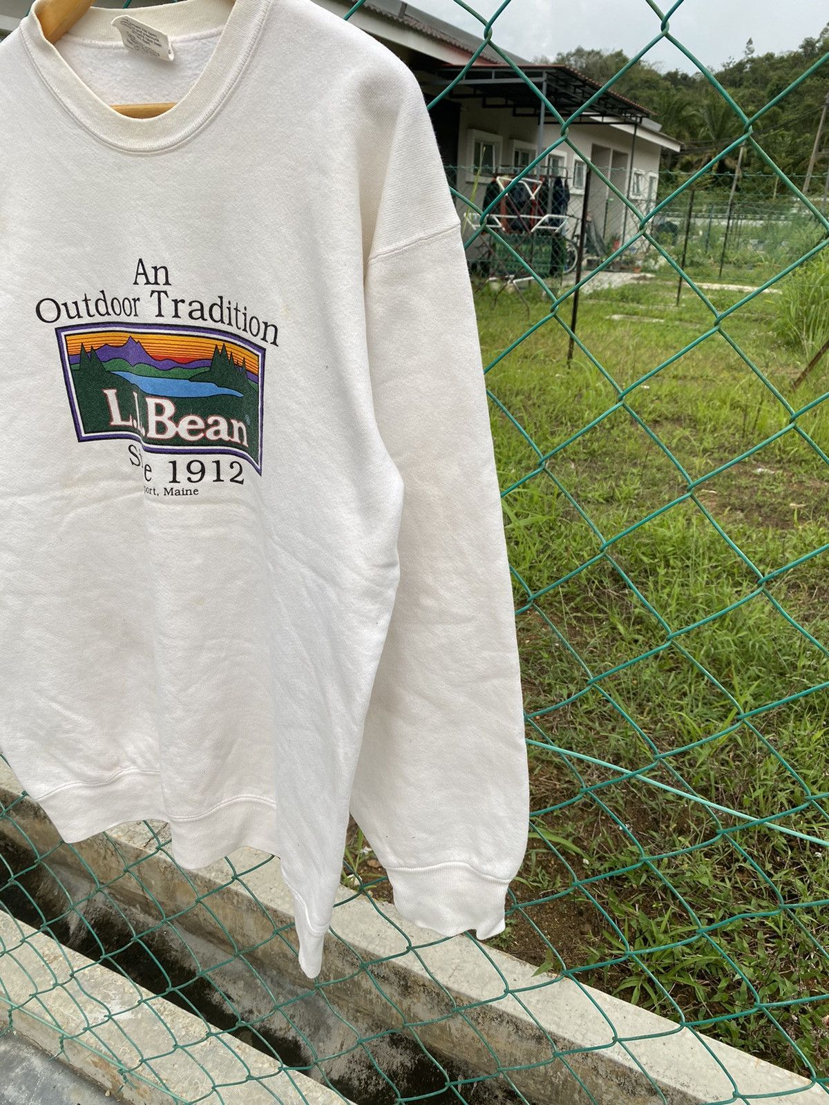 L.L. Bean × Vintage Vintage L.L.Bean Big Logo Baggy Sweatshirt Size US M / EU 48-50 / 2 - 5 Thumbnail