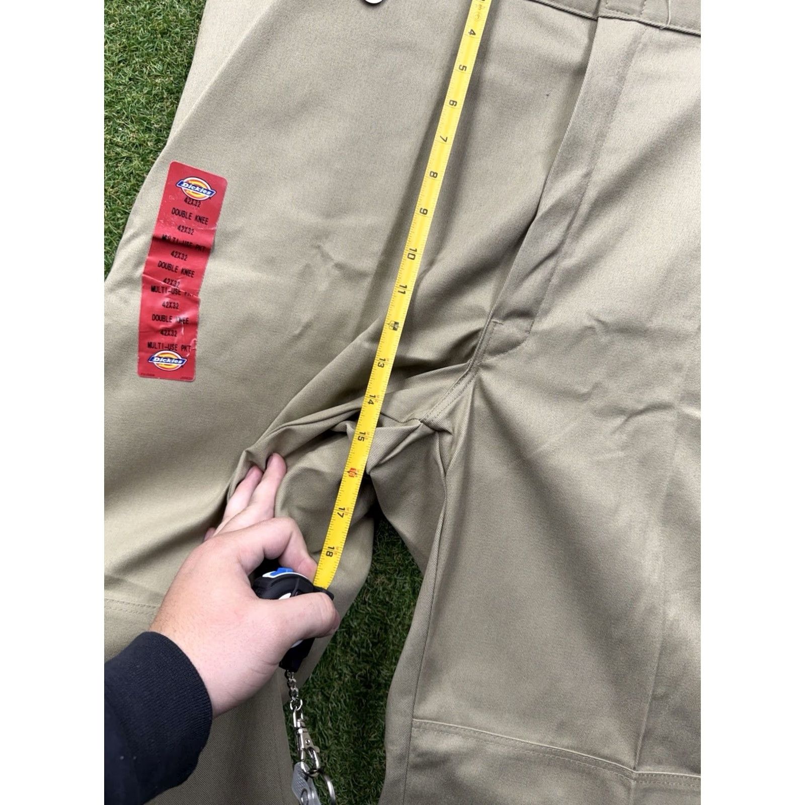 Dickies Dickies Pants Mens 42x32 Canvas Workwear 85283 Beige Straight Relaxed Front Zip Pocket Size US 42 / EU 58 - 7 Thumbnail