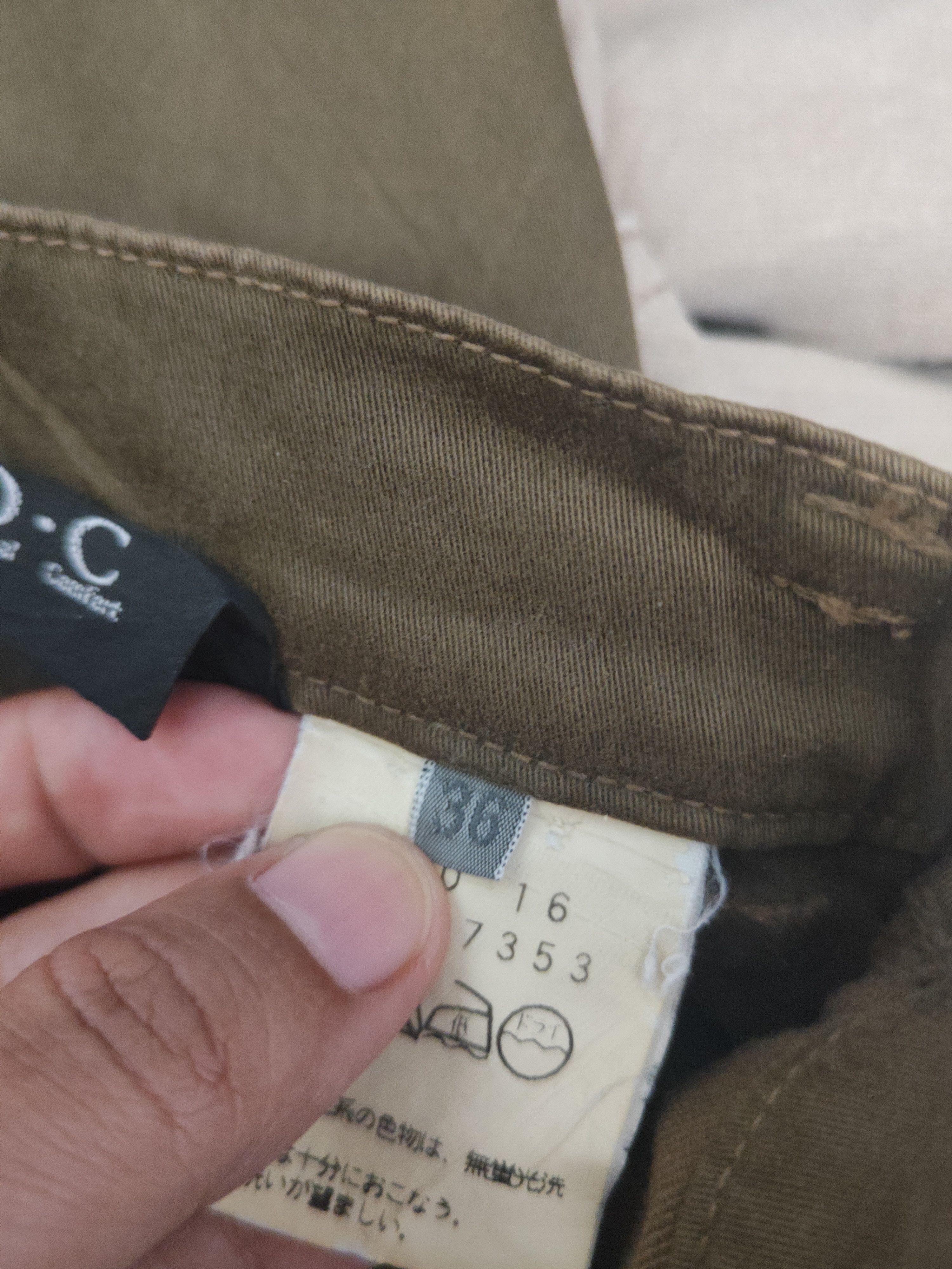 Japanese Brand DL O.z.o.c Olive Multipocket Casual Pants #46-337 Size 25" / US 0 / IT 36 - 12 Thumbnail